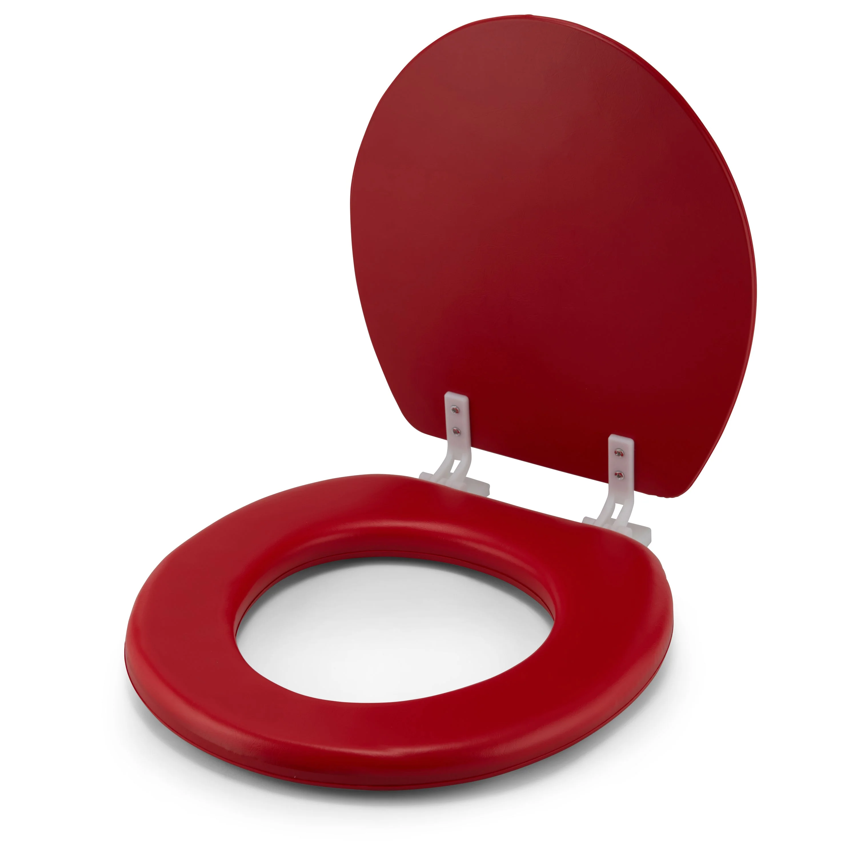 Embroidered Padded Soft Round Toilet Seat With Easy Clean & Change Hinge - Image 16