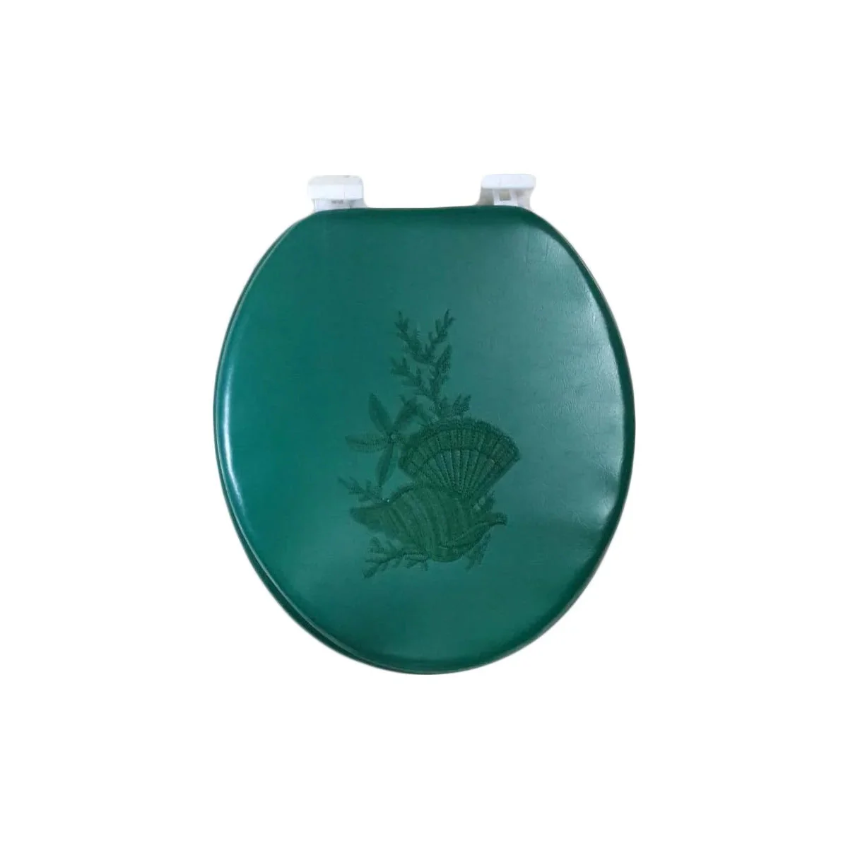 Embroidered Padded Soft Round Toilet Seat With Easy Clean & Change Hinge - Image 21