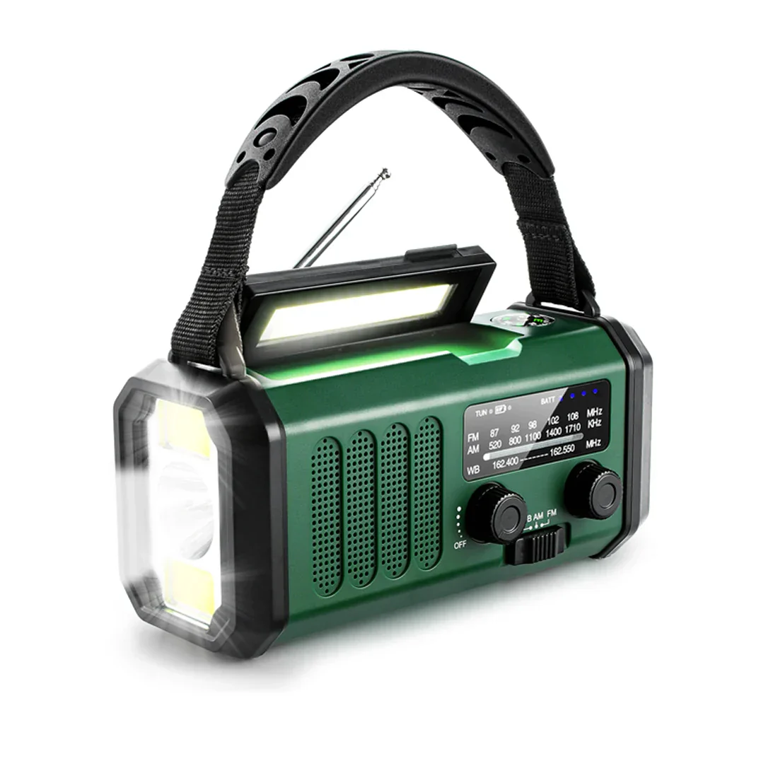 Emergency NOAA Weather Radio Solar Hand Crank 10000mAh Power Bank SOS - Image 8