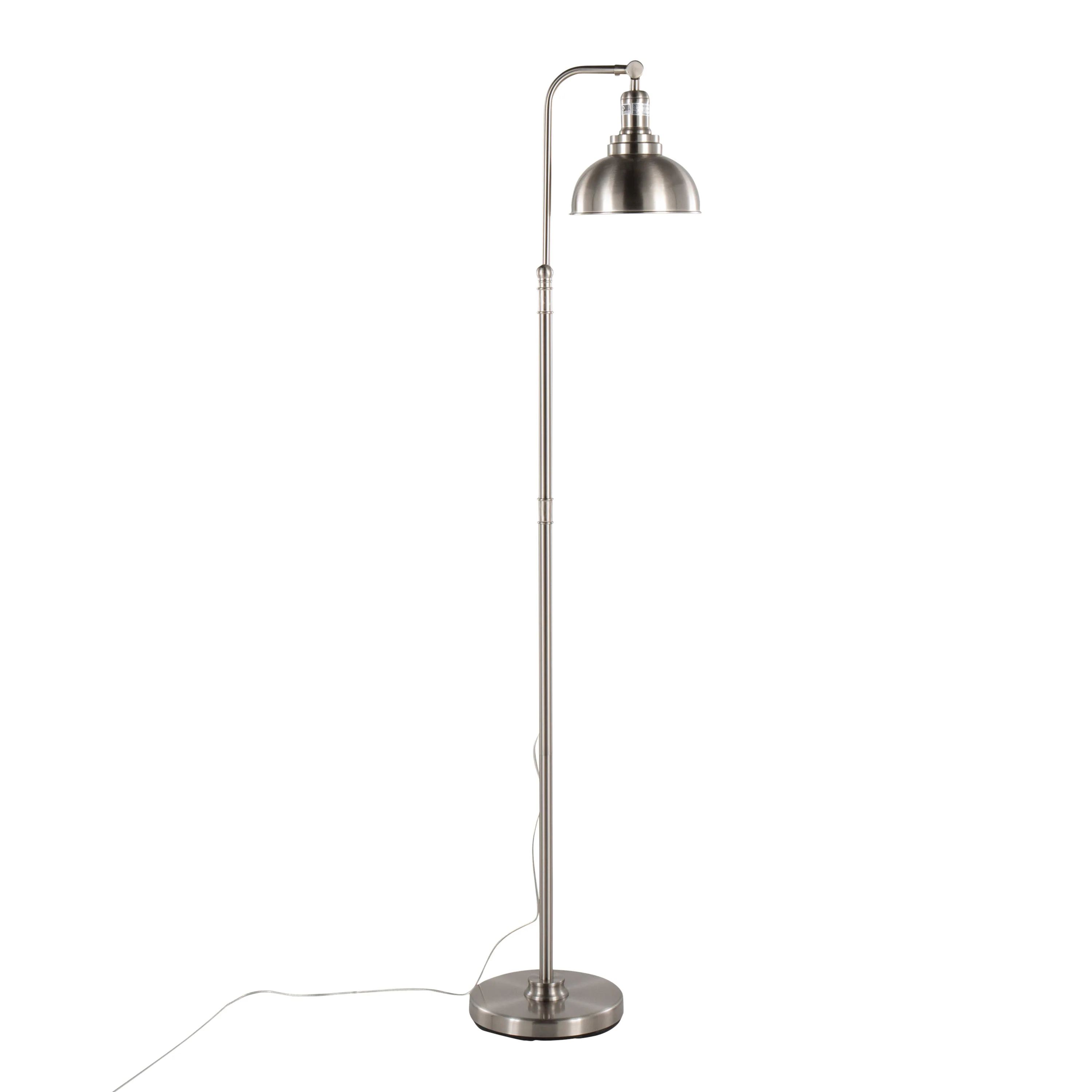 Emery Industrial Floor Lamp in Nickel by LumiSource - Image 3