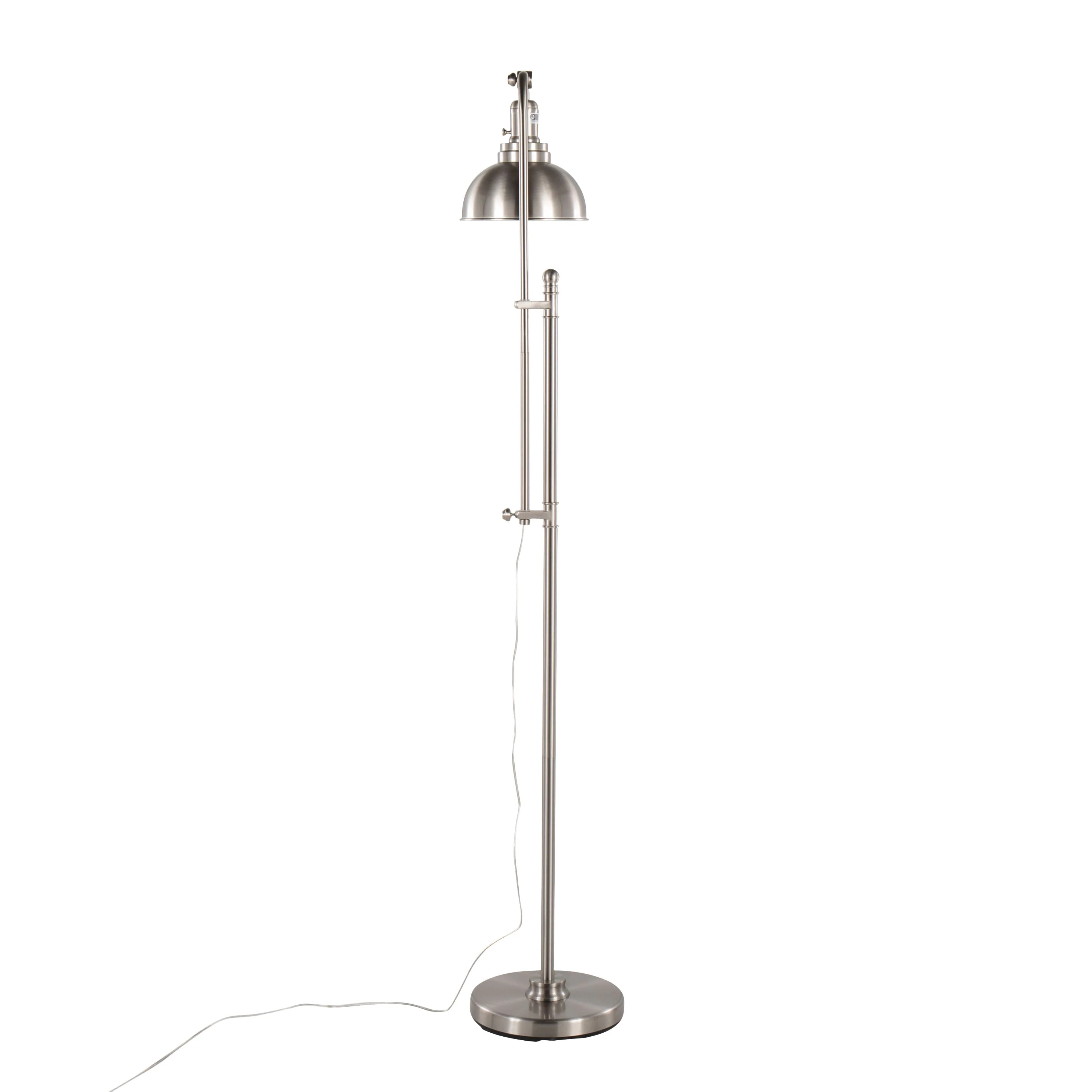 Emery Industrial Floor Lamp in Nickel by LumiSource - Image 5