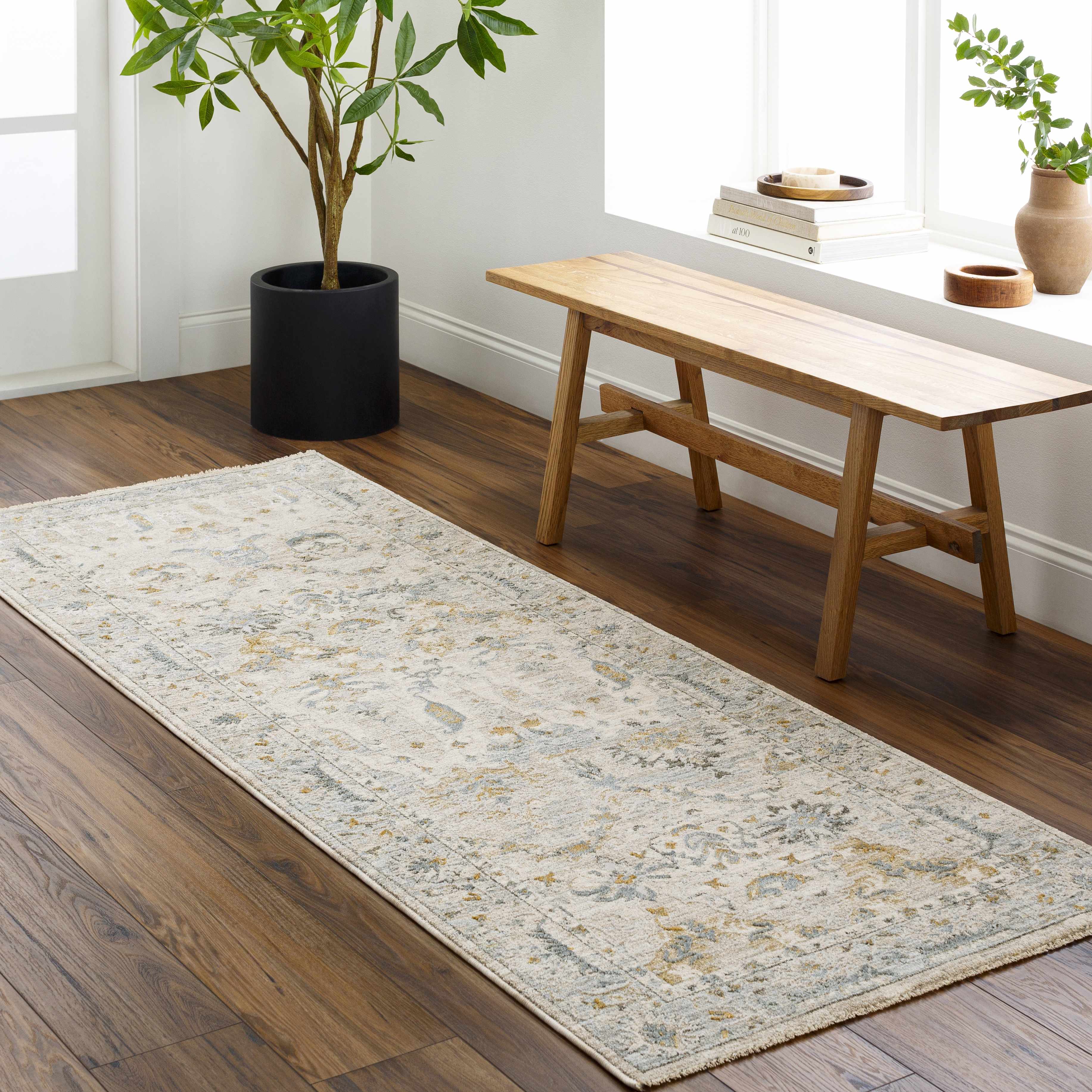 Emile Textured Rug with Fringes - Image 16