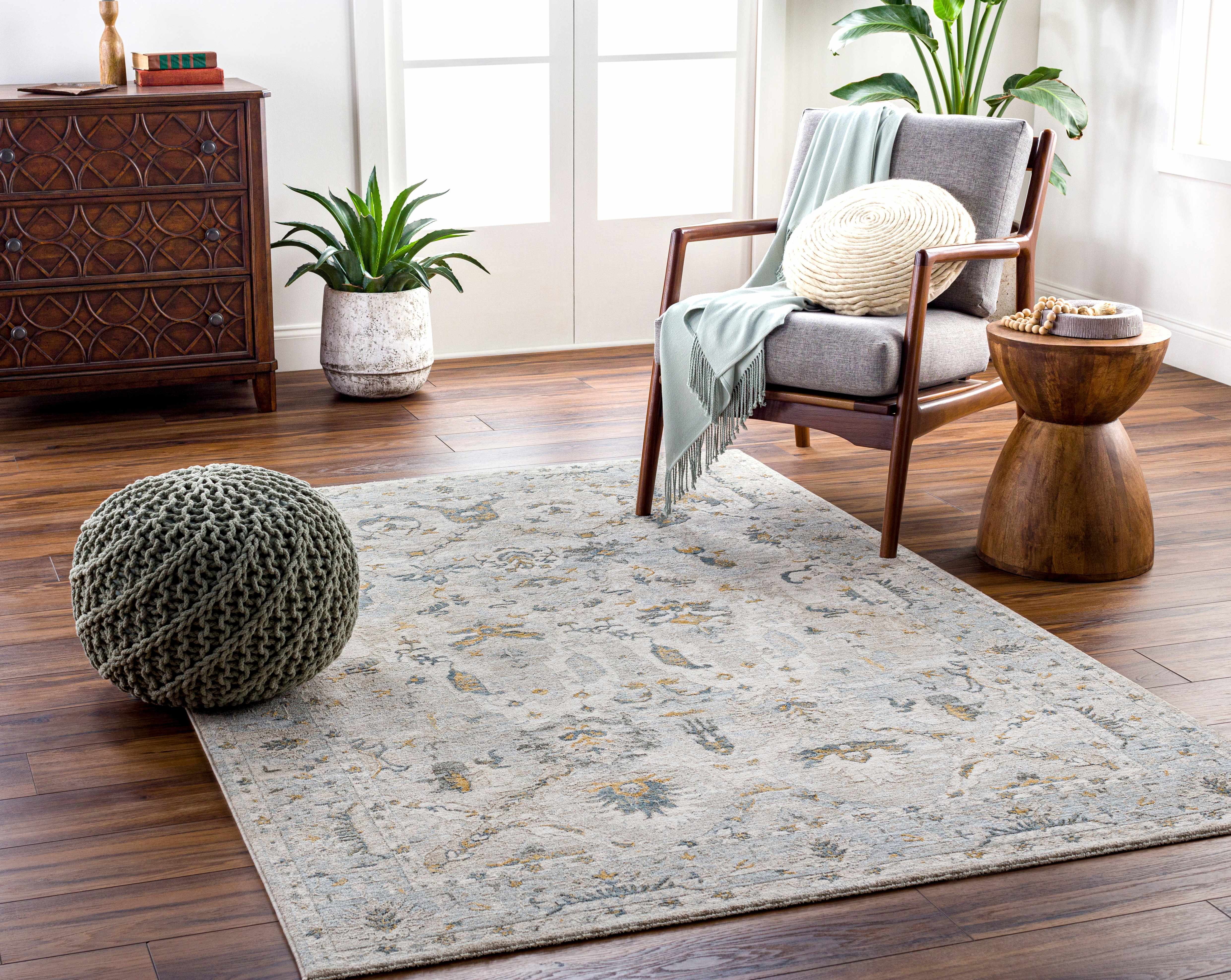 Emile Textured Rug with Fringes - Image 2