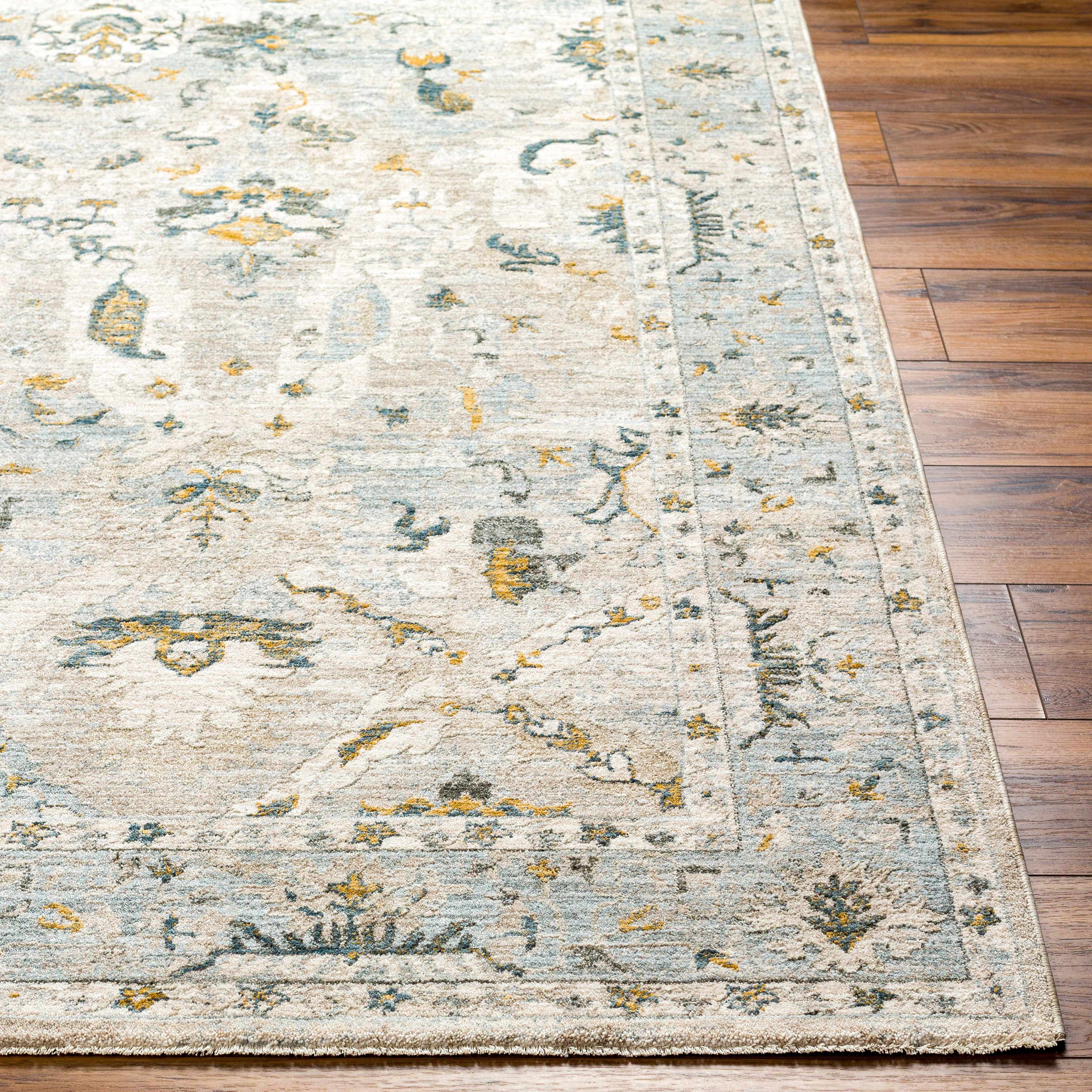 Emile Textured Rug with Fringes - Image 3