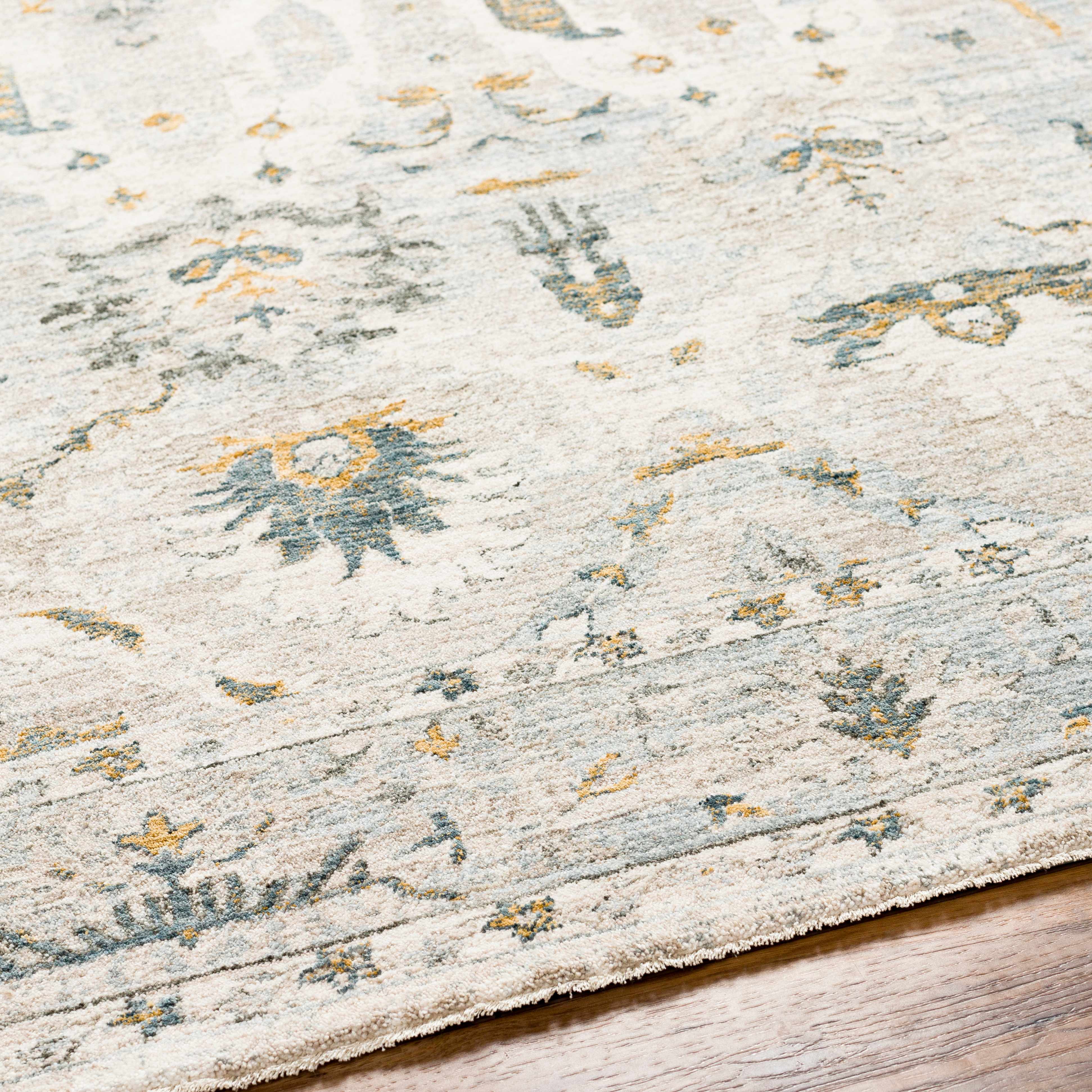 Emile Textured Rug with Fringes - Image 6