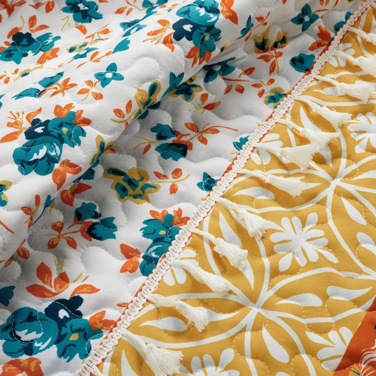 Emily Boho Stripe Reversible 3 Piece Quilt Set - Image 5