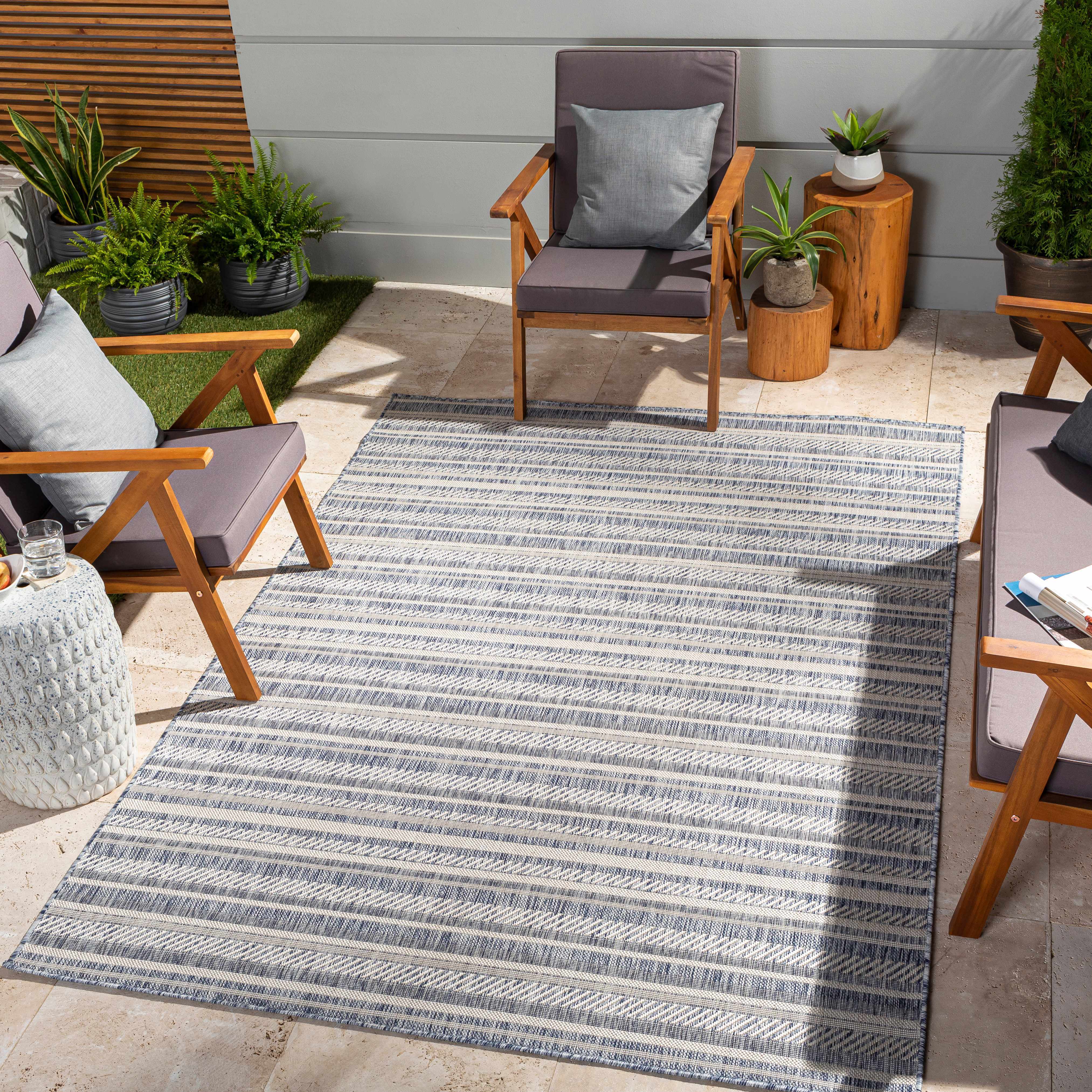 Emirgazi Striped Nordic Rug - Image 2