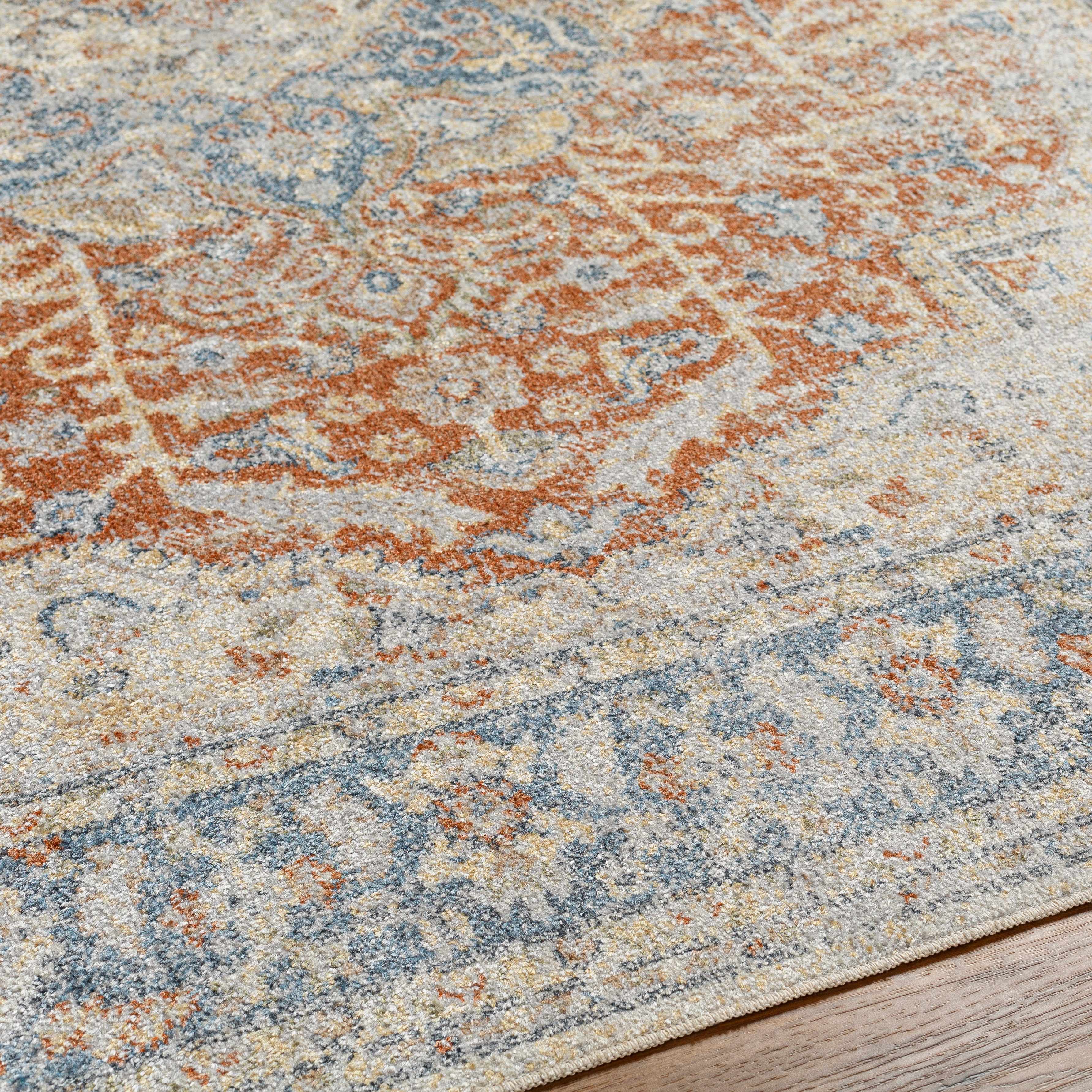 Emke Rust Washable Area Rug - Clearance - Image 8