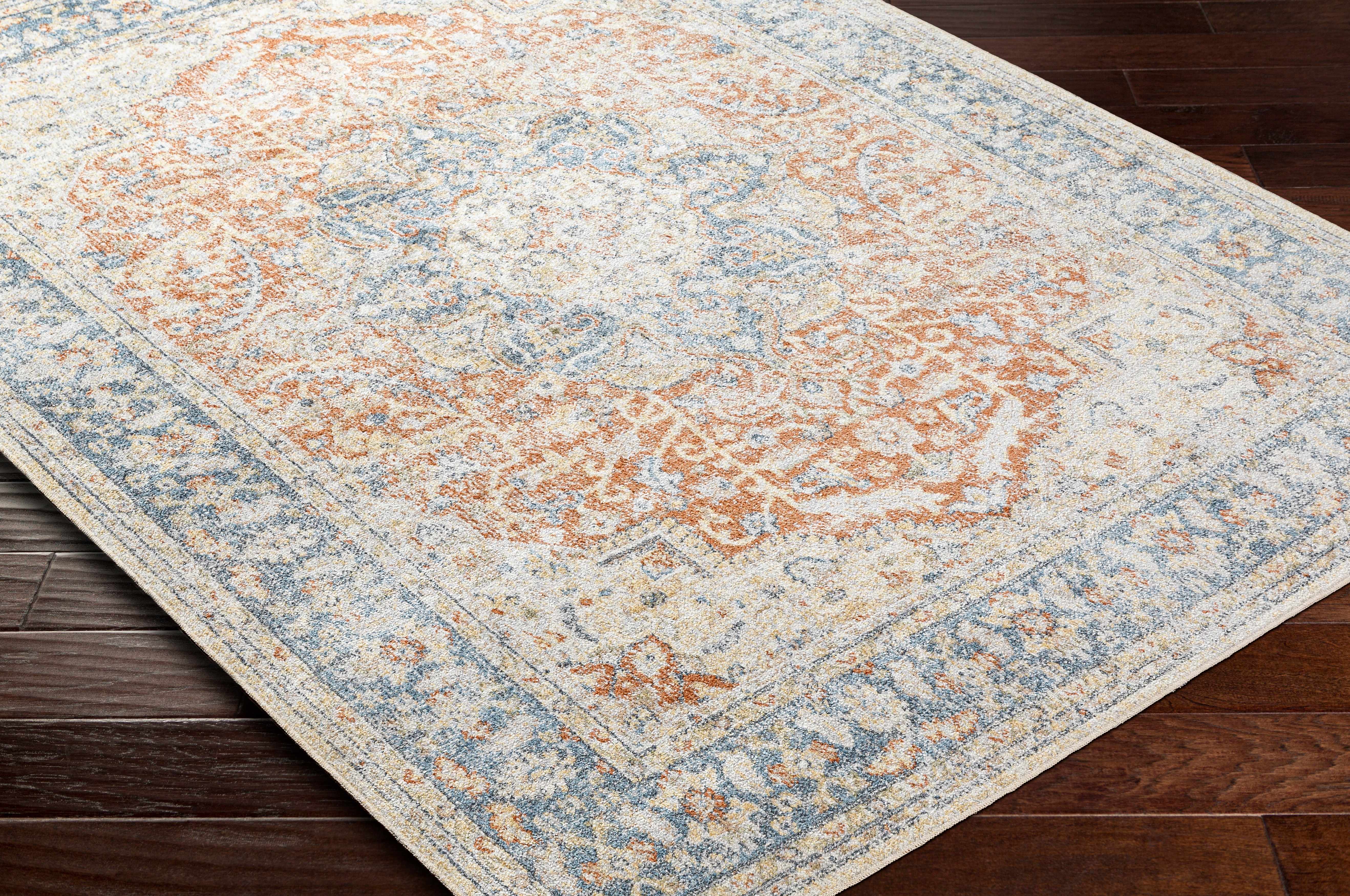 Emke Rust Washable Area Rug - Clearance - Image 9