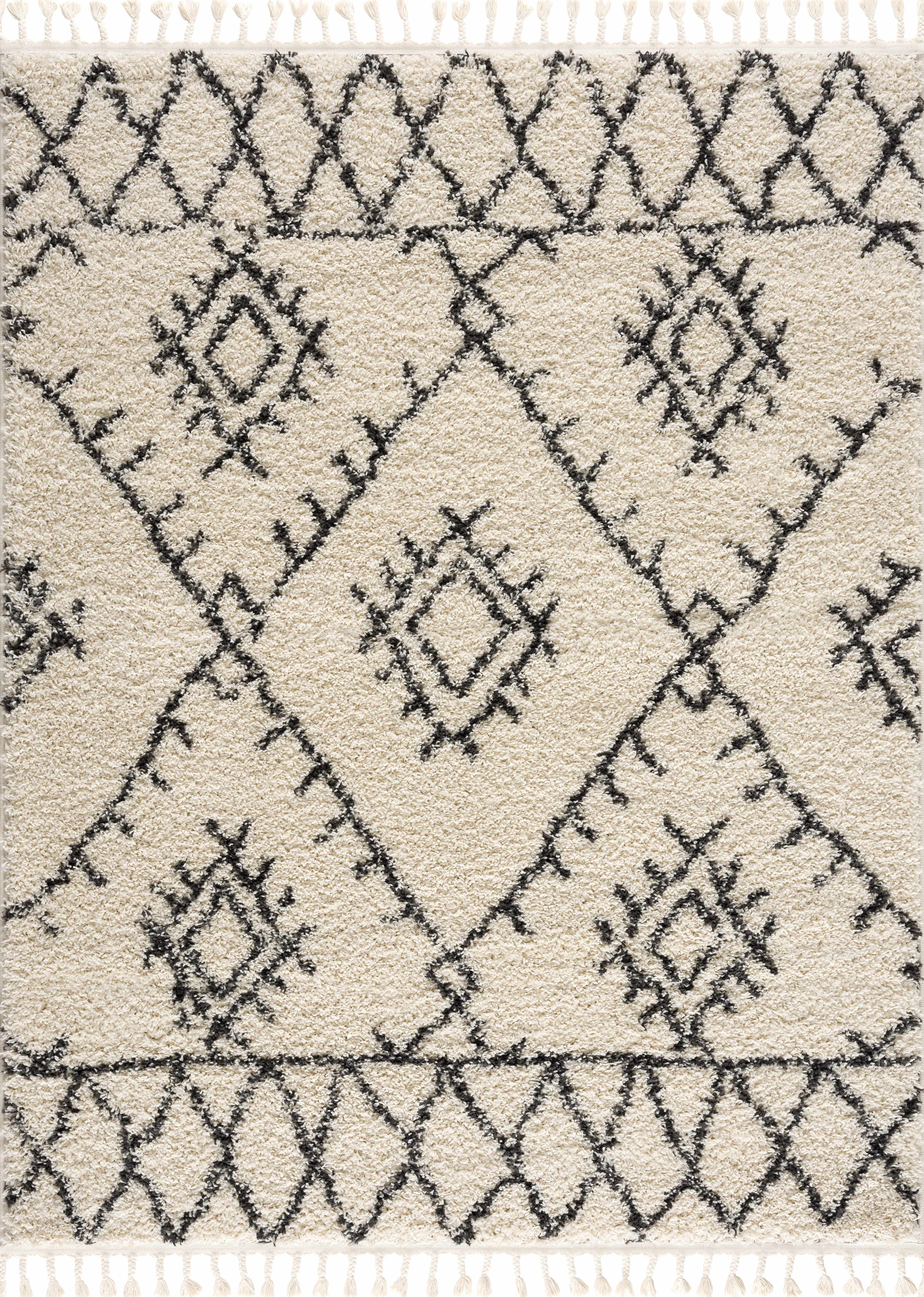 Emlenton Berber Shag with Tassels - Clearance
