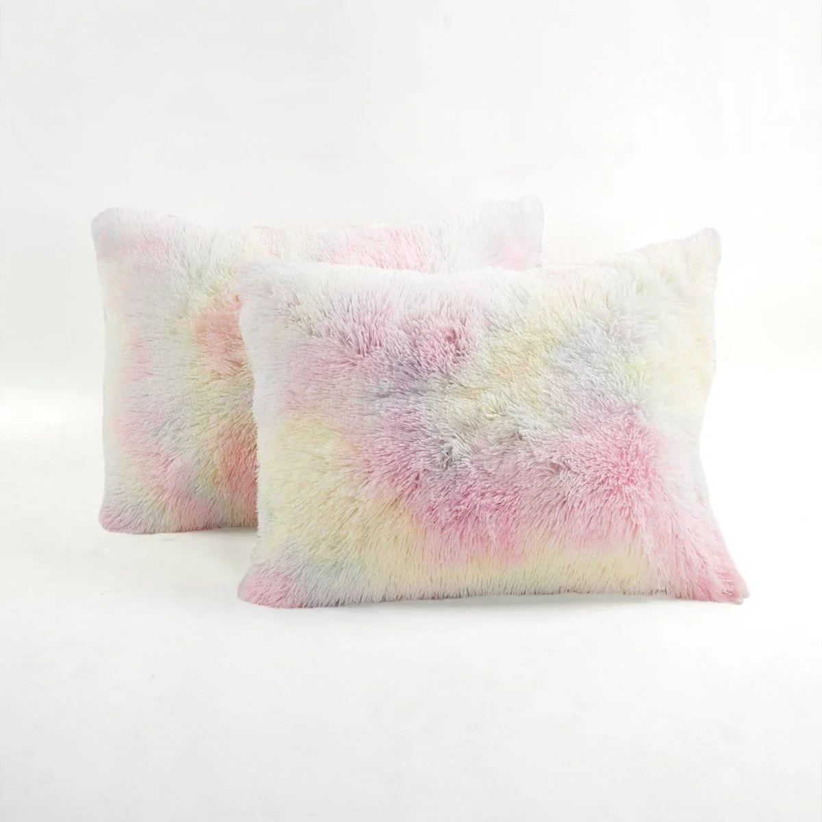 Emma Cozy Ultra Soft Rainbow Faux Fur Comforter Set - Image 3