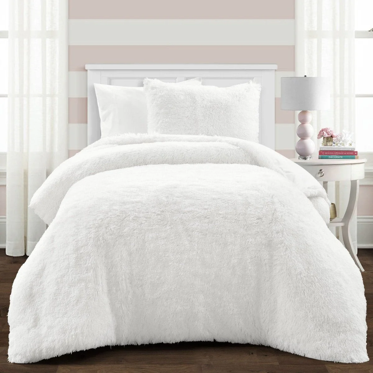 Emma Faux Fur Comforter Set - Image 12