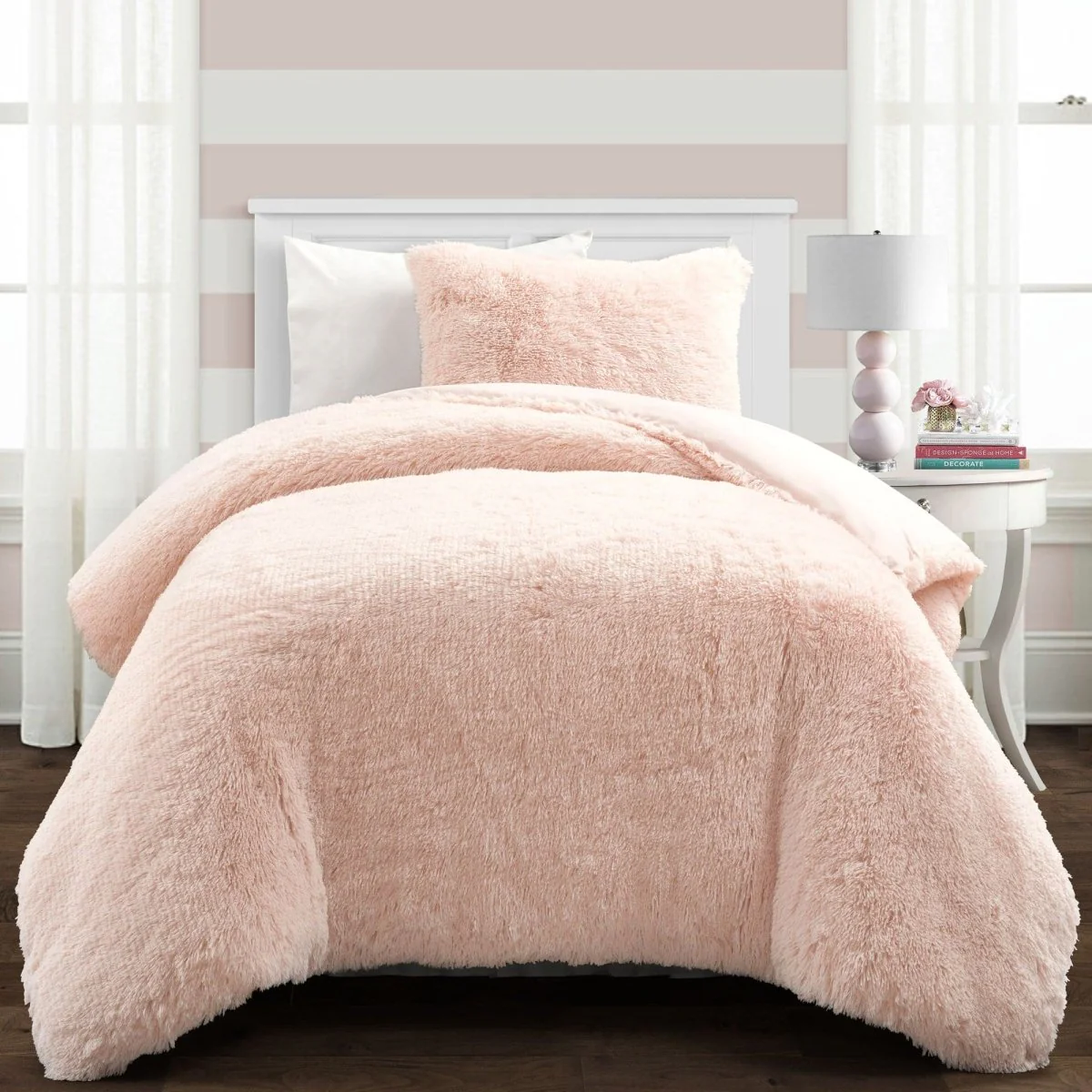 Emma Faux Fur Comforter Set - Image 13
