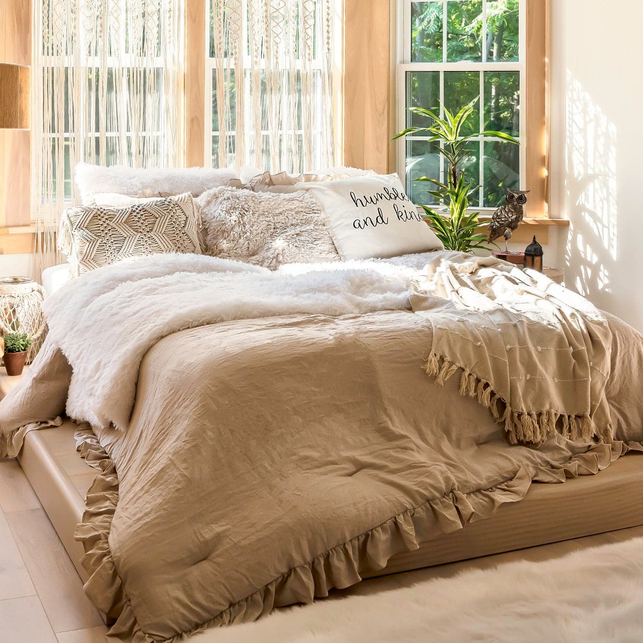 Emma Faux Fur Comforter Set - Image 24