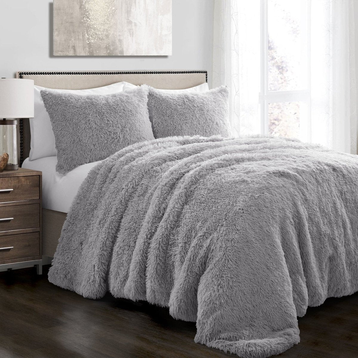 Emma Faux Fur Comforter Set - Image 3