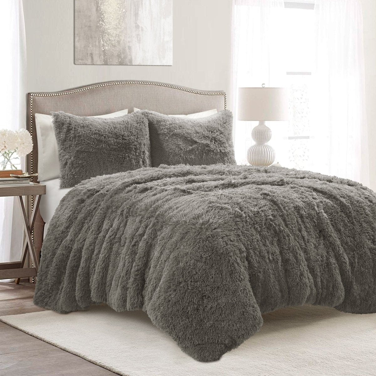 Emma Faux Fur Comforter Set - Image 35
