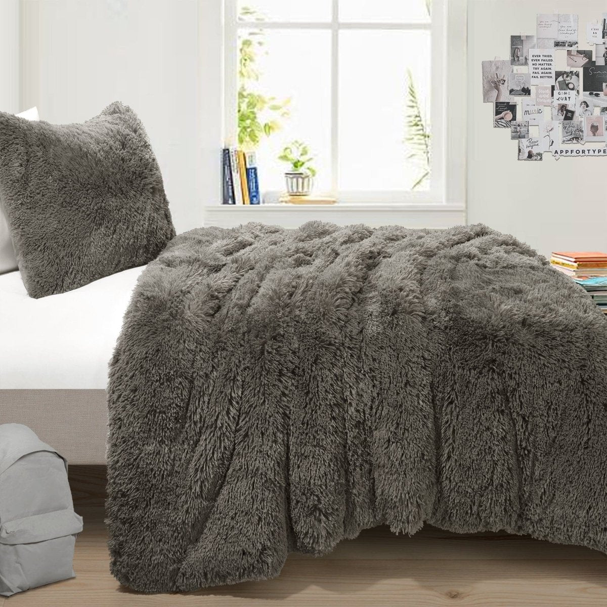 Emma Faux Fur Comforter Set - Image 38
