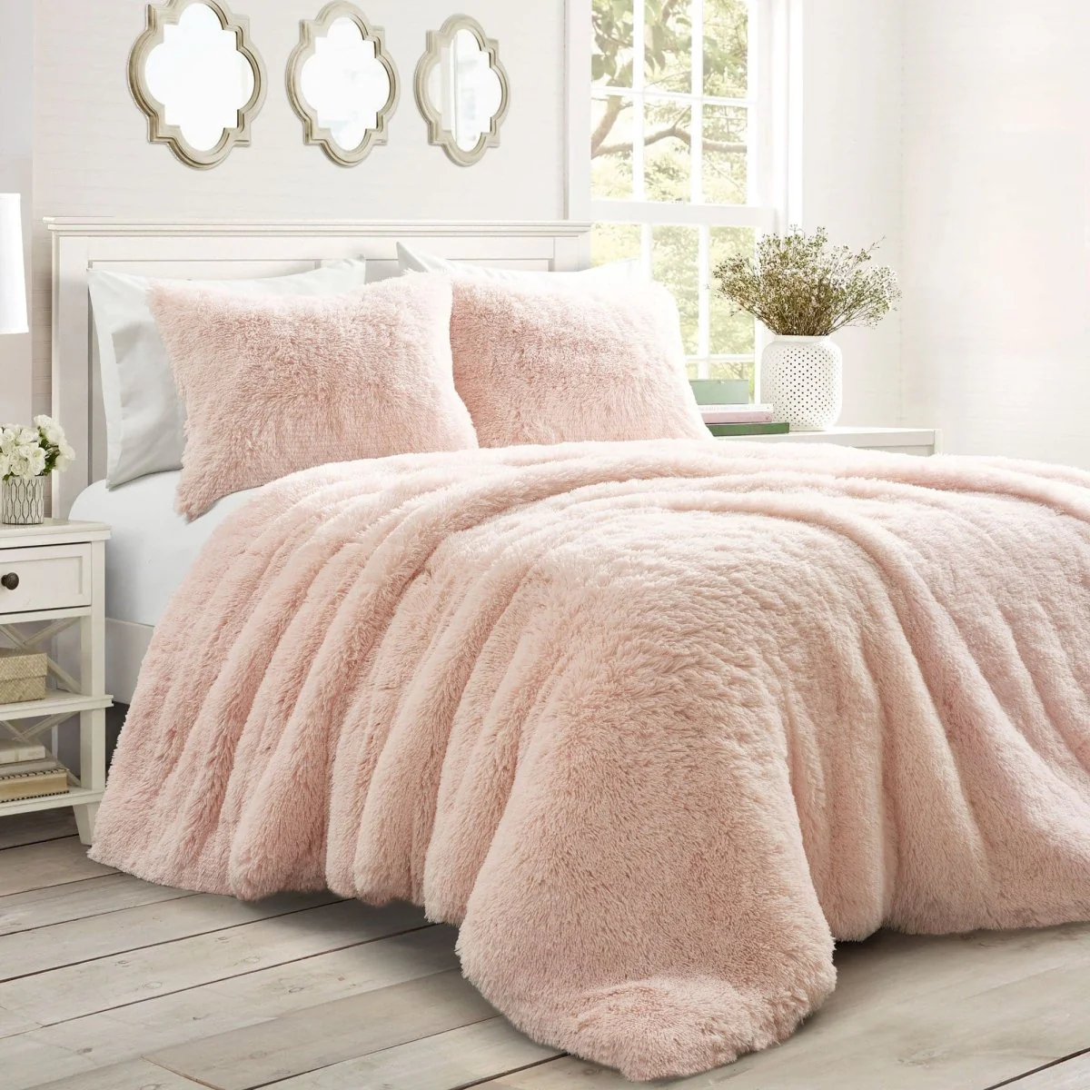 Emma Faux Fur Comforter Set - Image 4