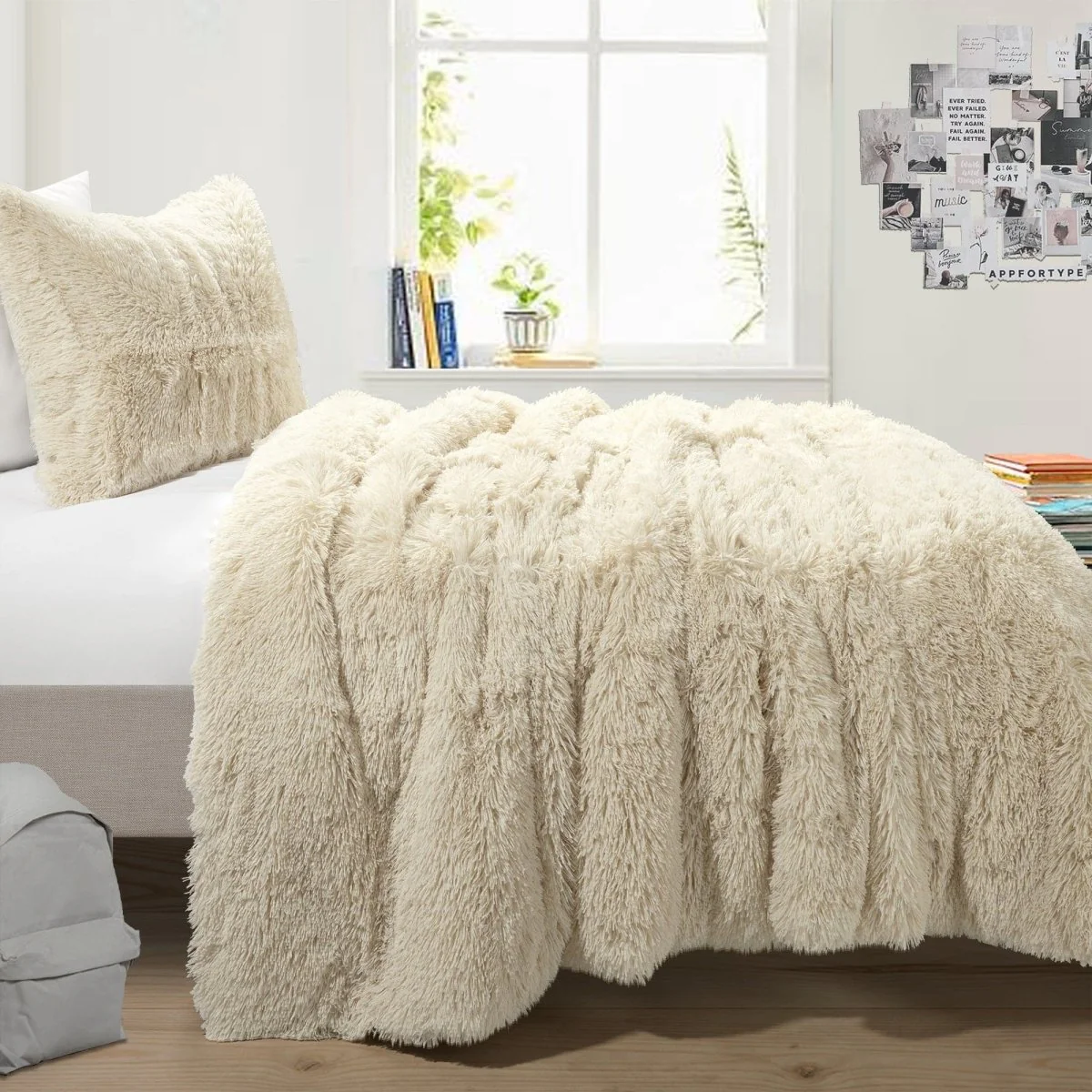 Emma Faux Fur Comforter Set - Image 45