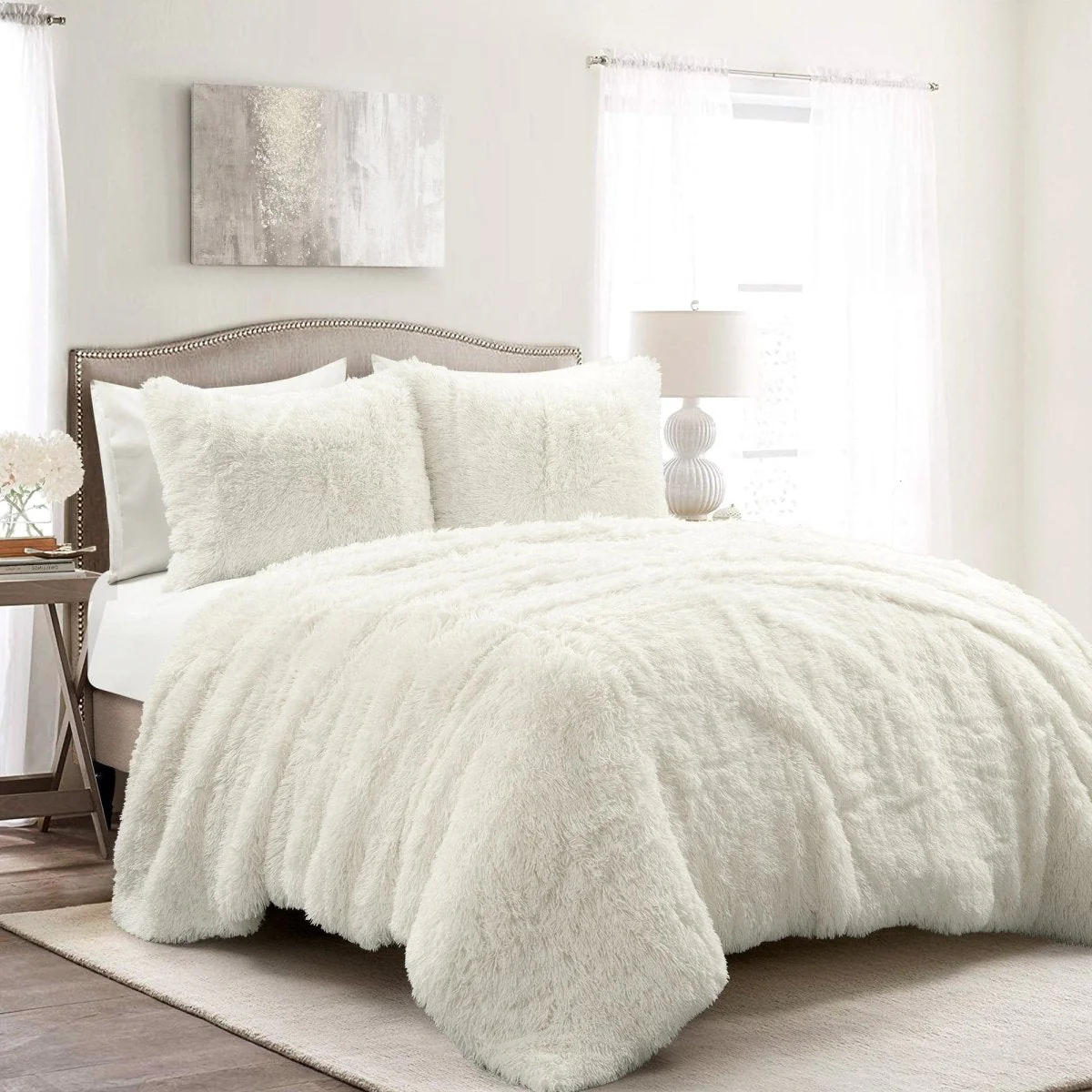 Emma Faux Fur Comforter Set - Image 6
