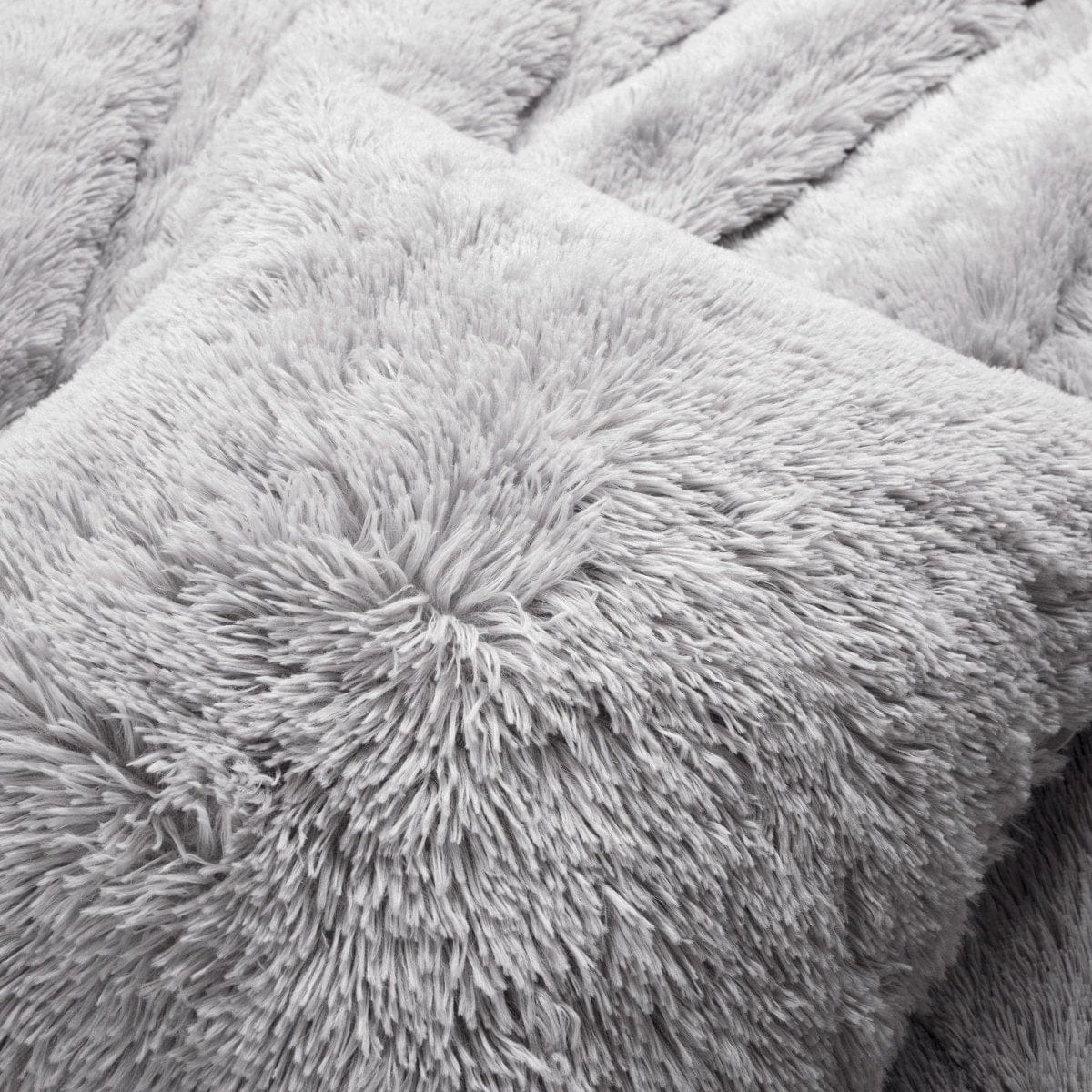 Emma Faux Fur Duvet Cover 3 Piece Set - Image 11