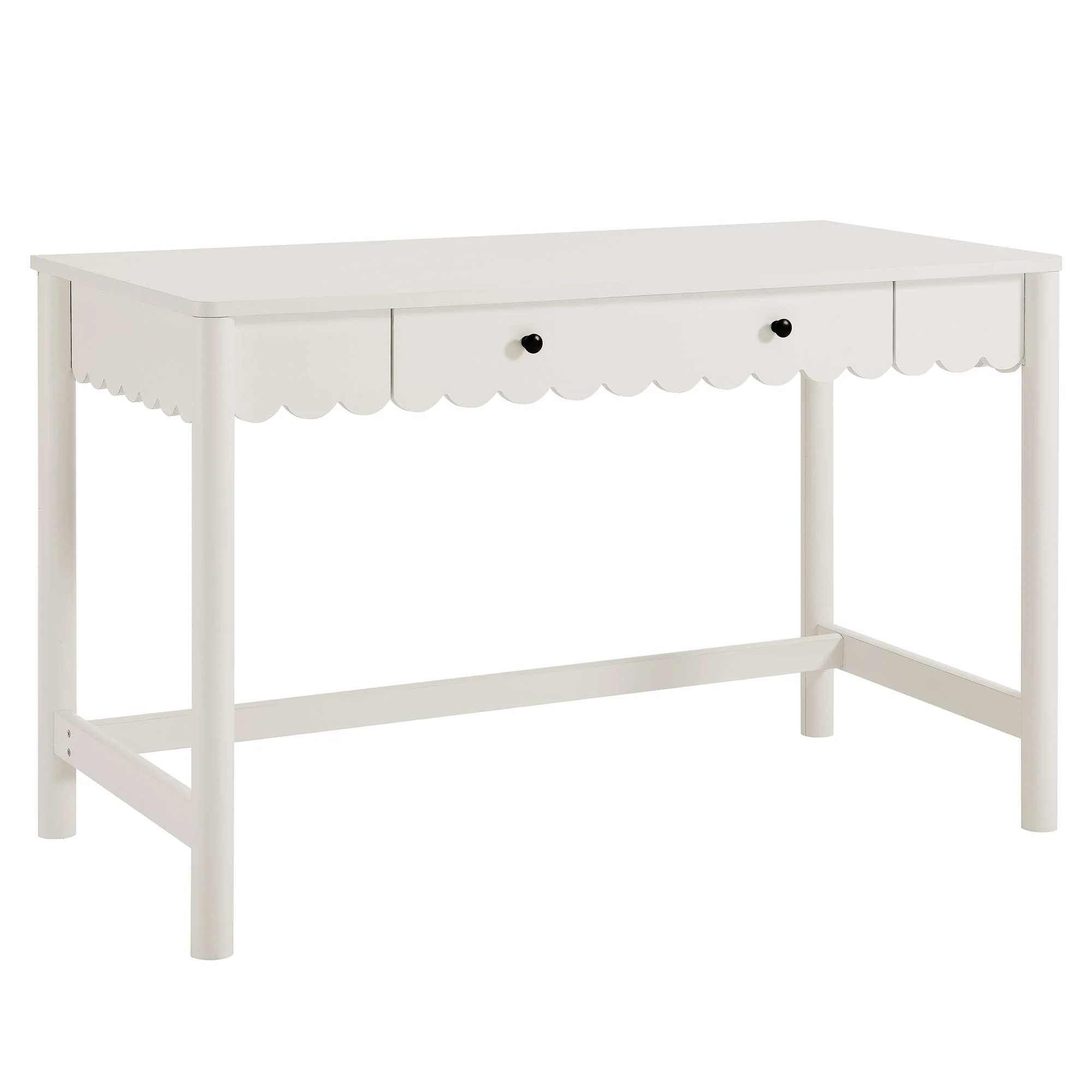 Emmeline 1-Drawer Scallop Writing Desk by Modway - Image 20