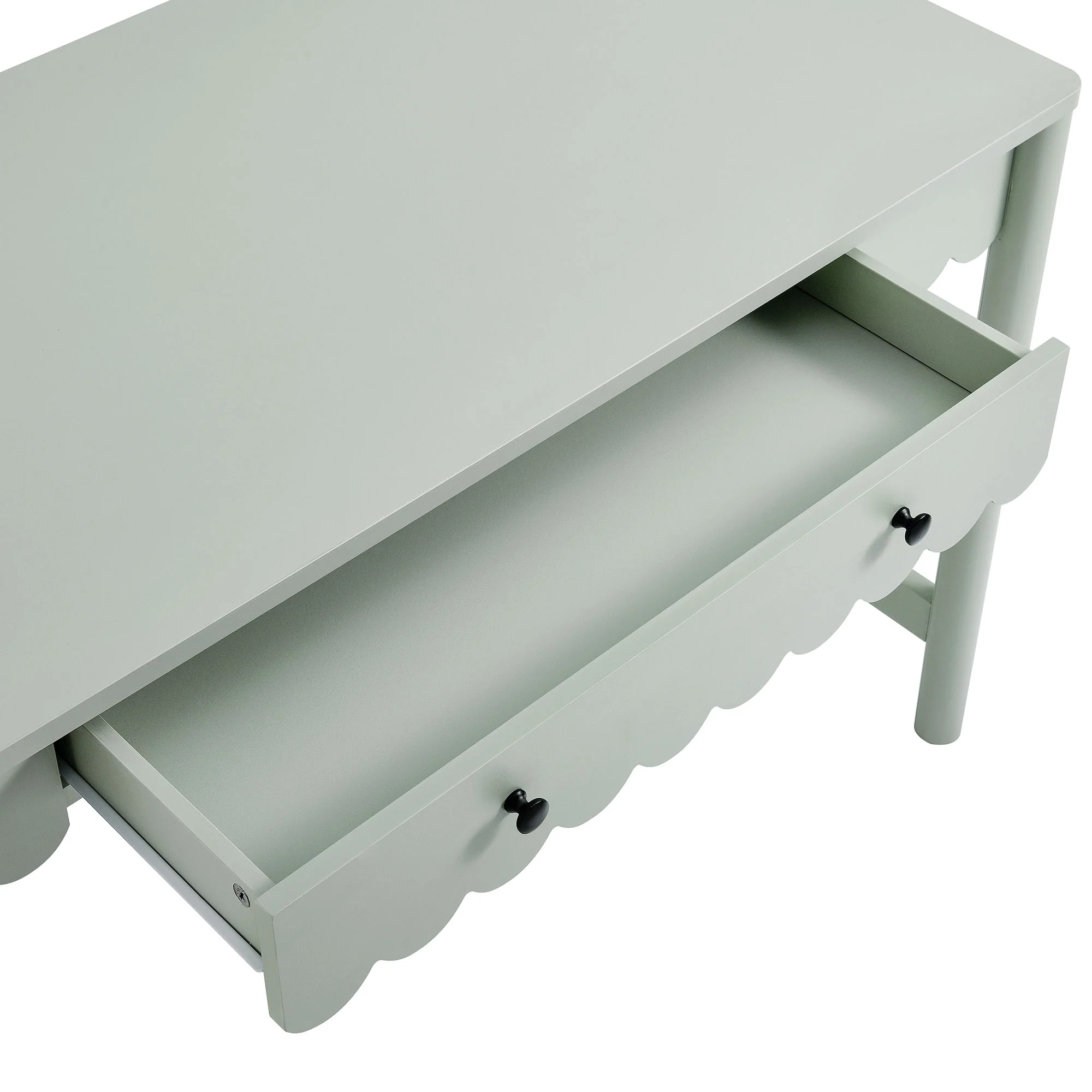 Emmeline 1-Drawer Scallop Writing Desk by Modway - Image 7