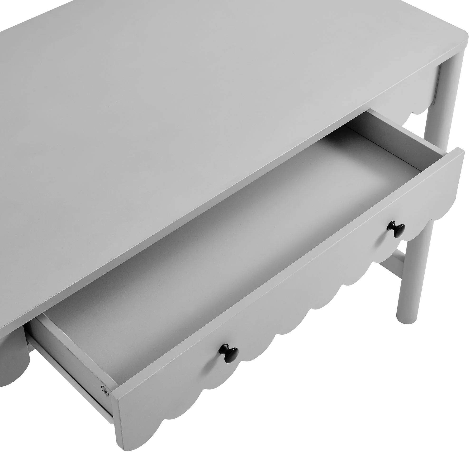 Emmeline 1-Drawer Scallop Writing Desk by Modway - Image 9