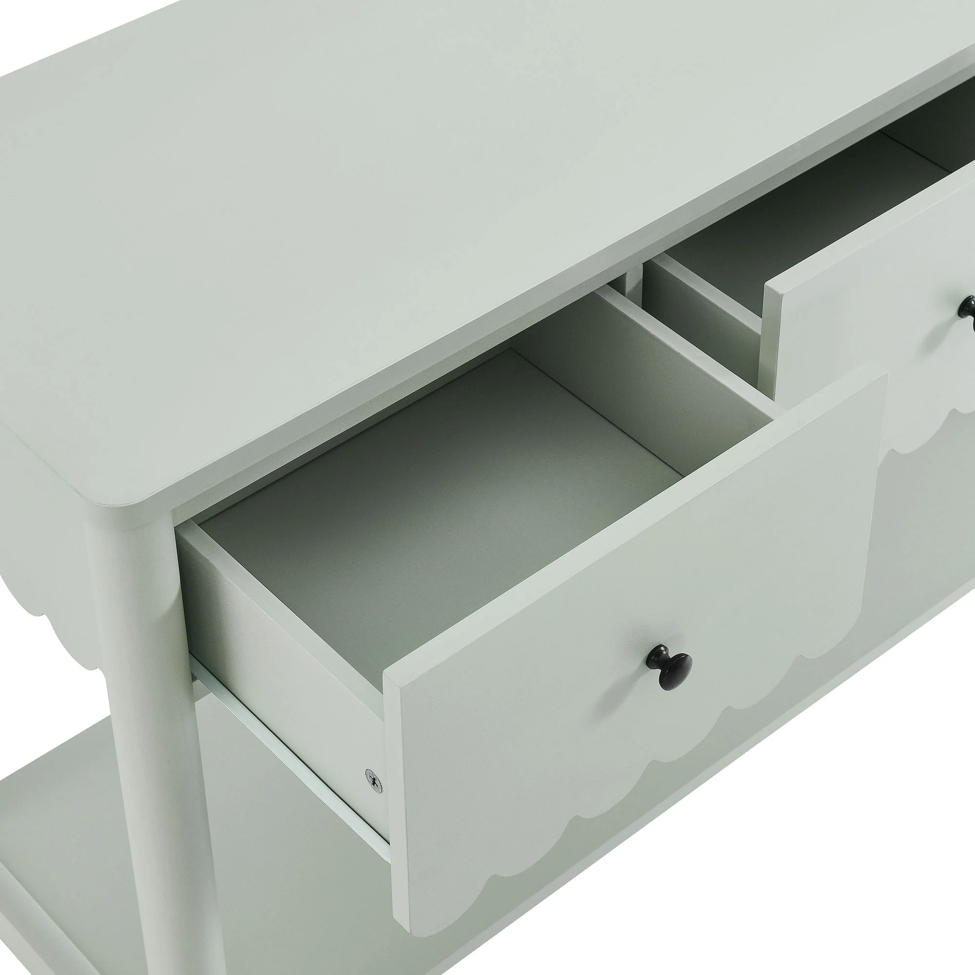 Emmeline 3-Drawer Scalloped Console Table by Modway - Image 11