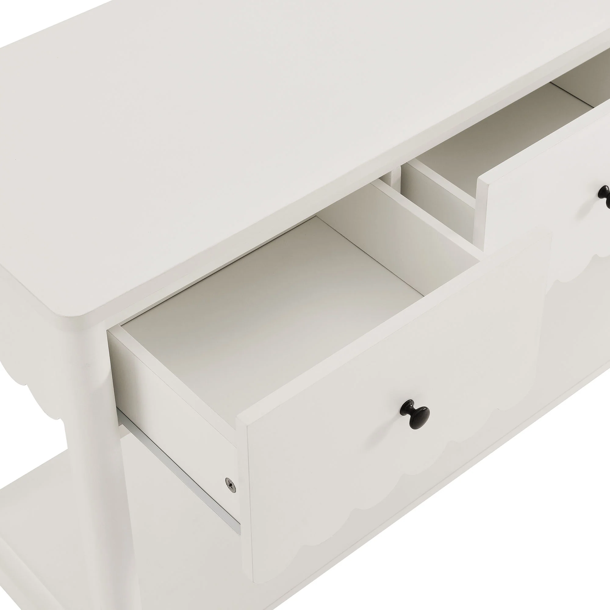 Emmeline 3-Drawer Scalloped Console Table by Modway - Image 6