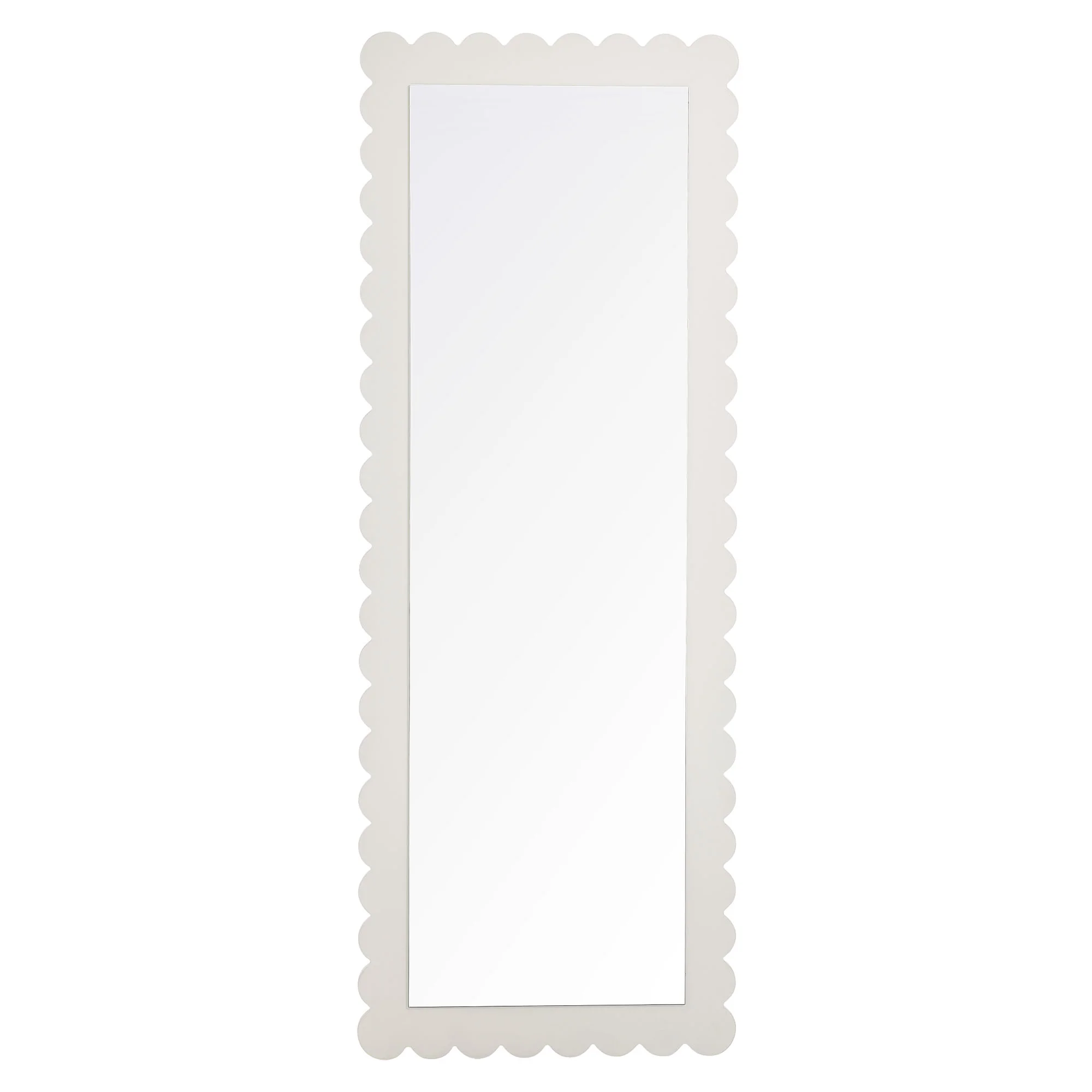 Emmeline Scalloped Rectangle Floor Mirror by Modway - Image 14
