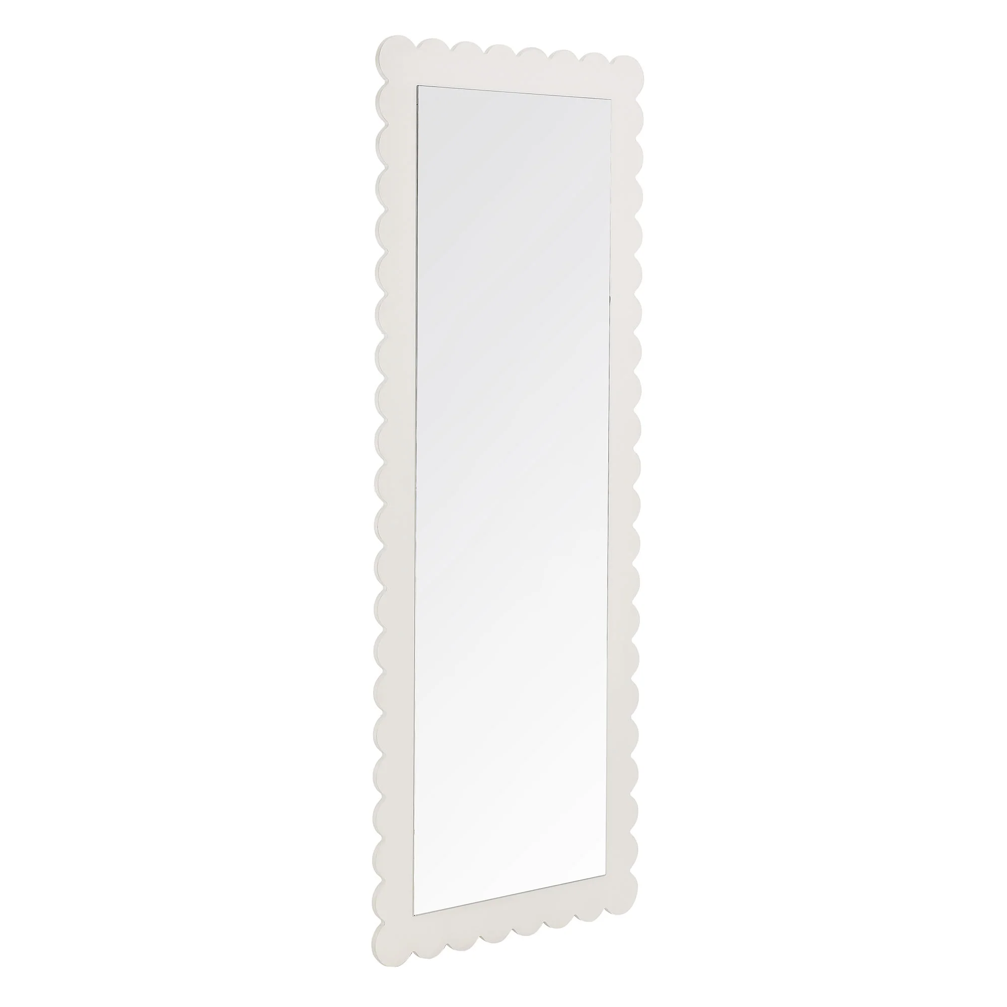 Emmeline Scalloped Rectangle Floor Mirror by Modway - Image 20