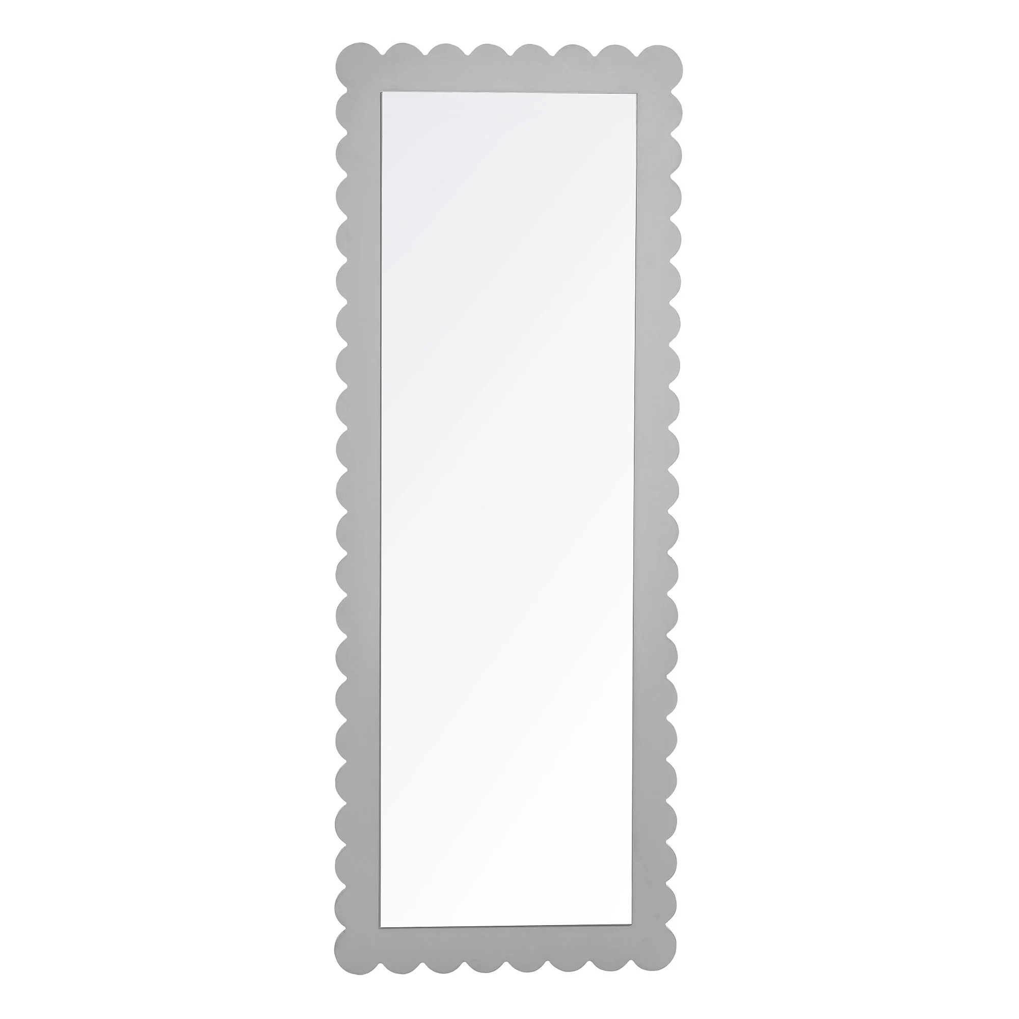 Emmeline Scalloped Rectangle Floor Mirror by Modway - Image 4