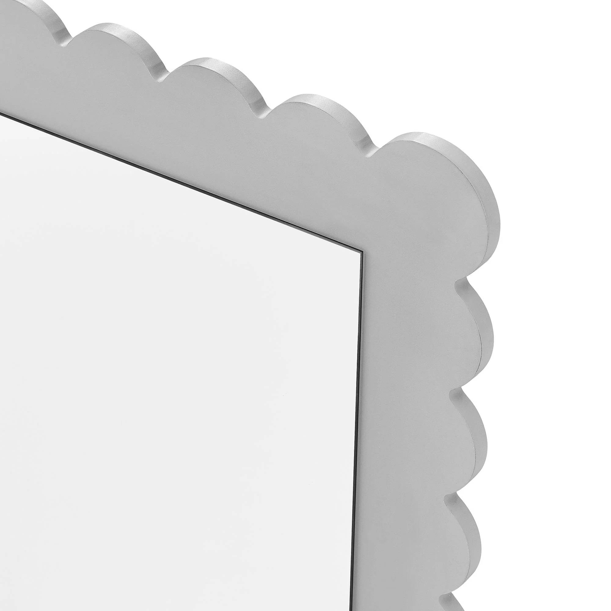 Emmeline Scalloped Rectangle Floor Mirror by Modway - Image 6