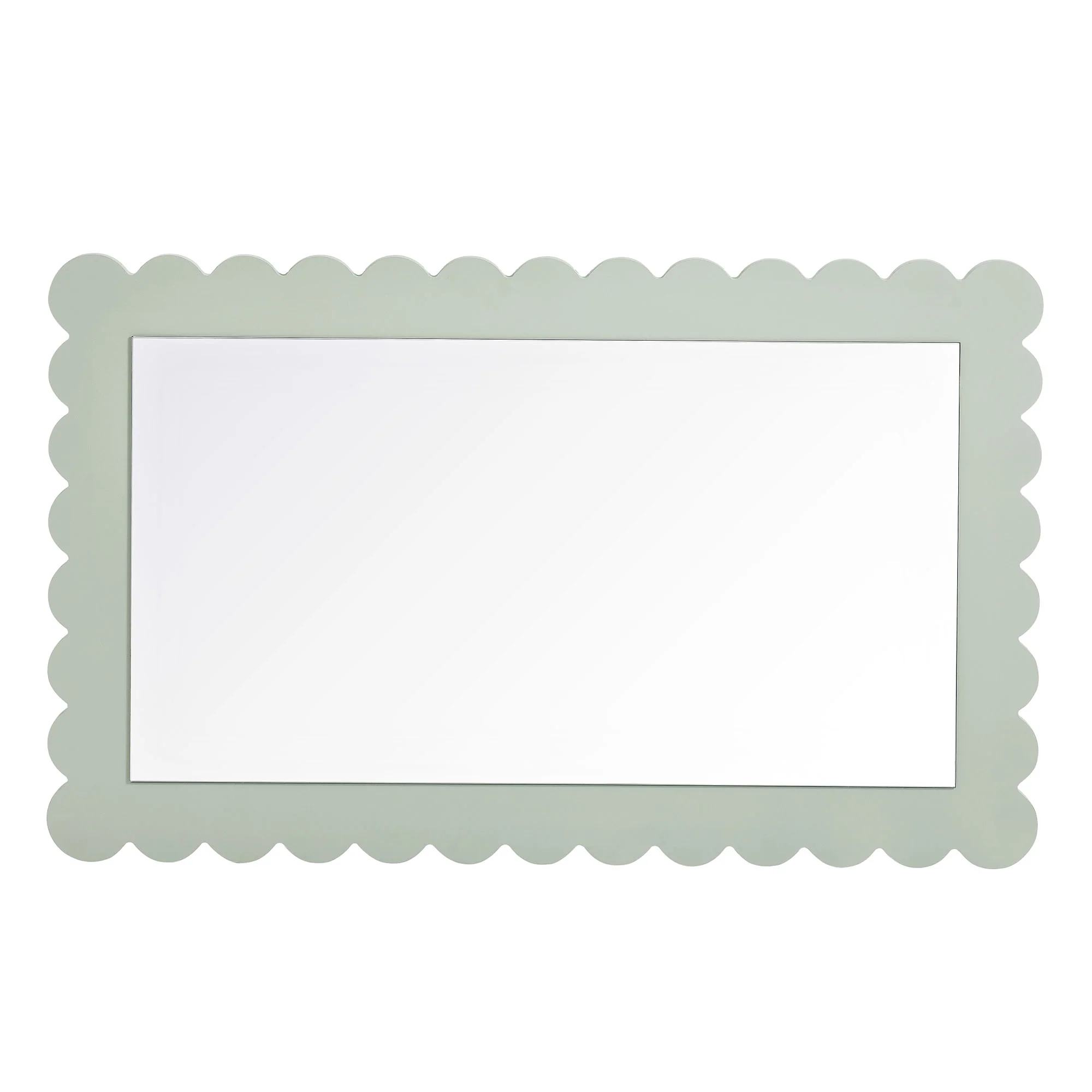 Emmeline Scalloped Rectangle Wall Mirror by Modway - Image 14