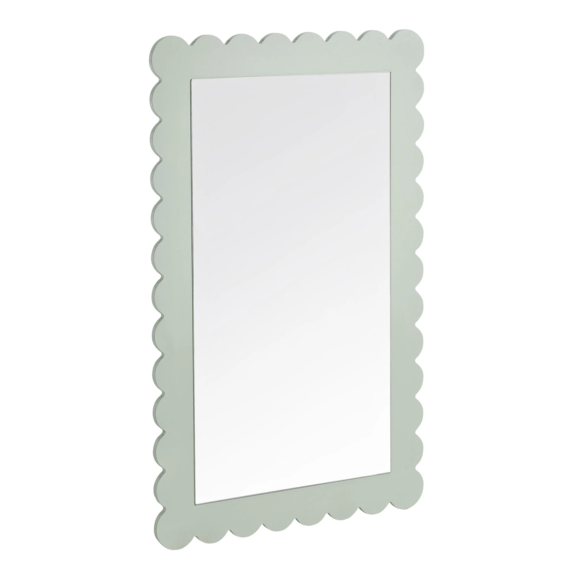 Emmeline Scalloped Rectangle Wall Mirror by Modway - Image 20