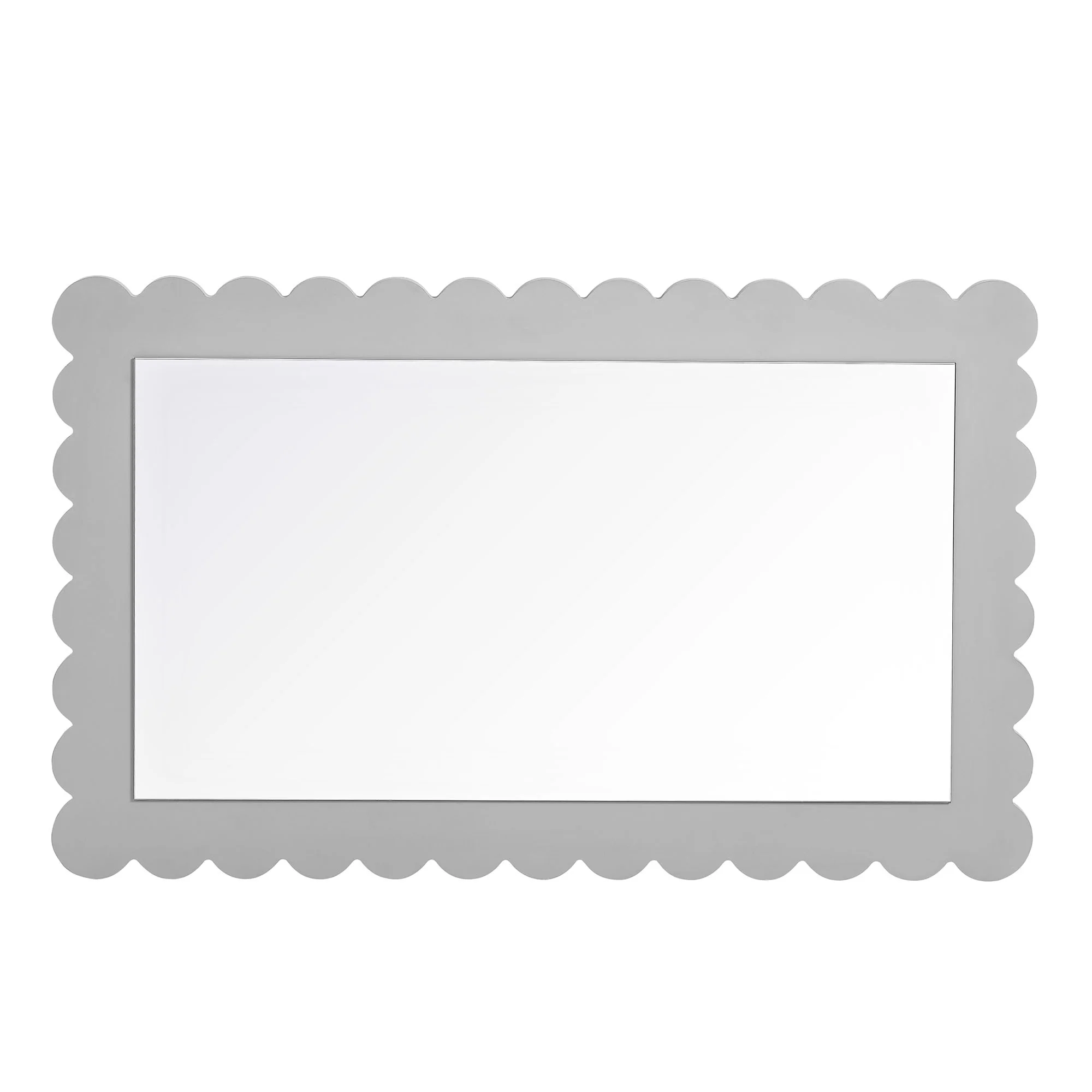 Emmeline Scalloped Rectangle Wall Mirror by Modway - Image 4
