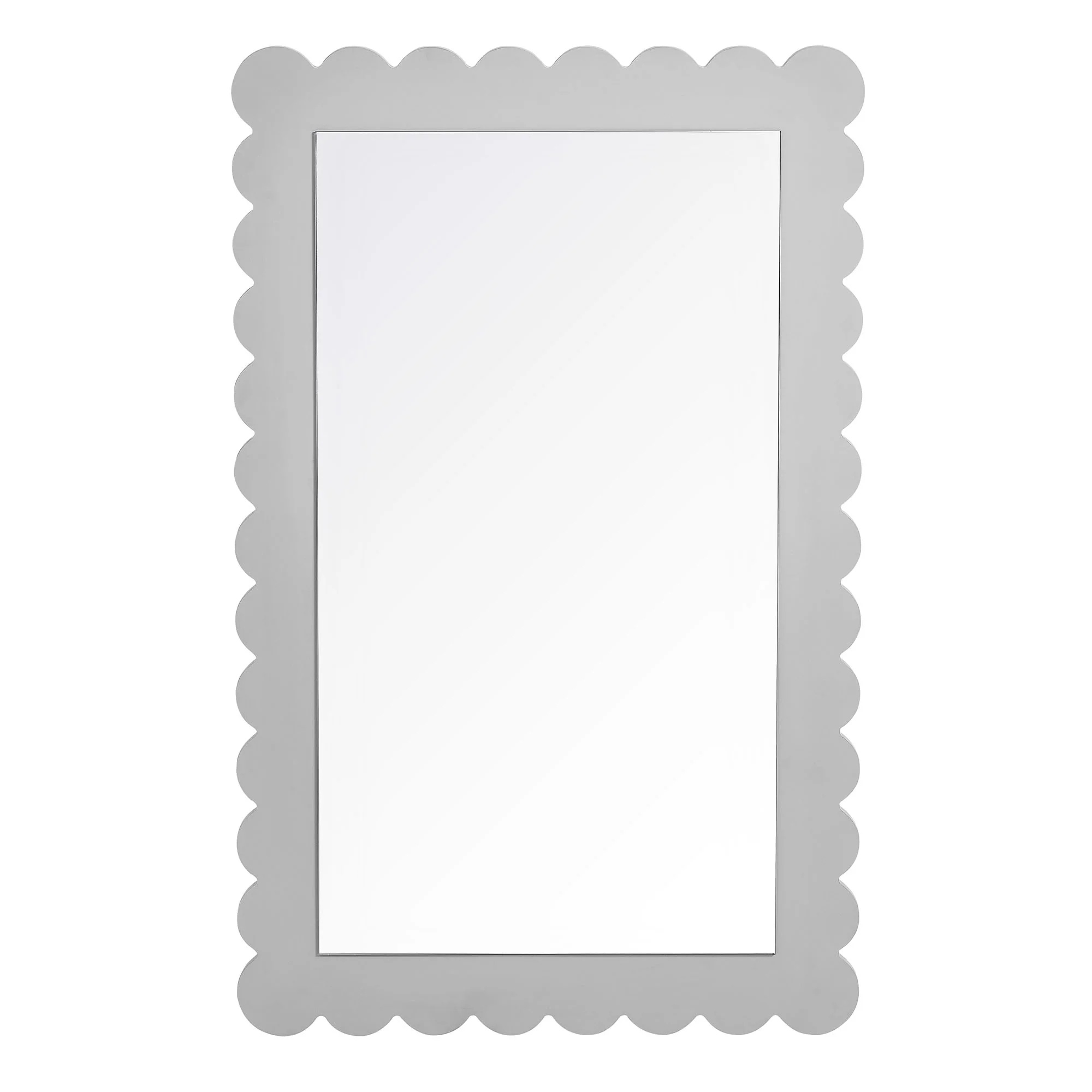 Emmeline Scalloped Rectangle Wall Mirror by Modway - Image 5