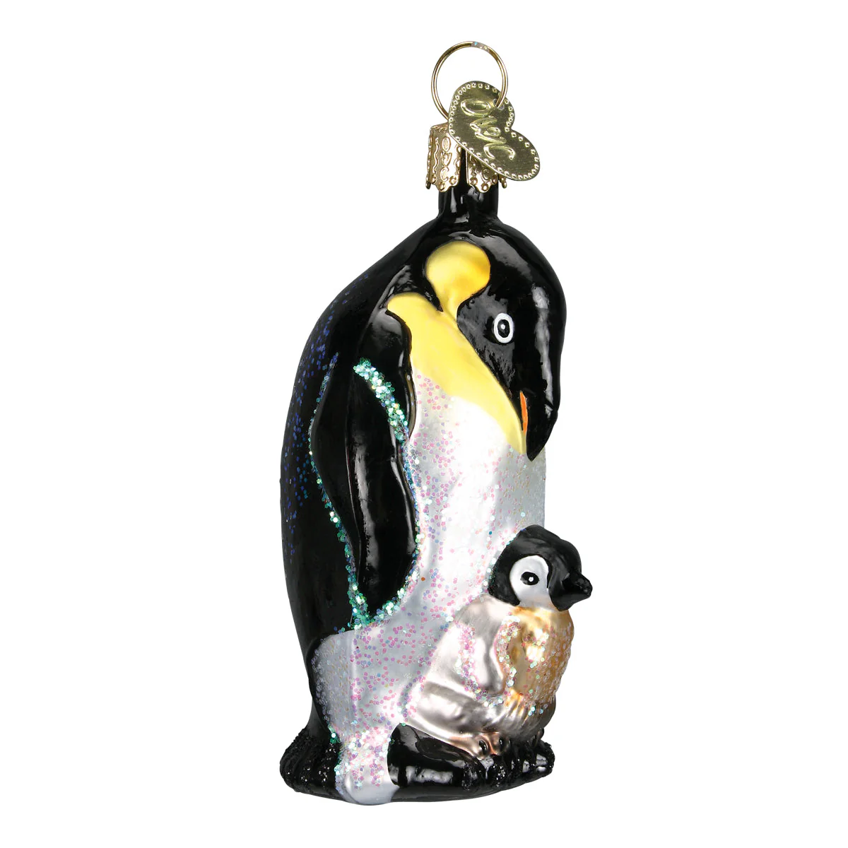 Emperor Penguin with Chick Figurine by Old World Christmas - Image 3