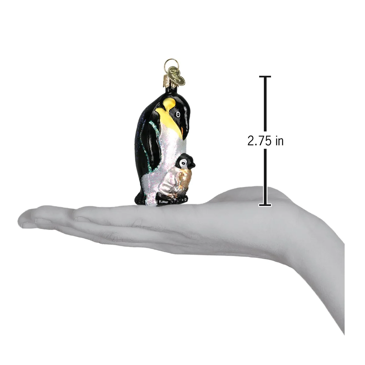 Emperor Penguin with Chick Figurine by Old World Christmas - Image 4