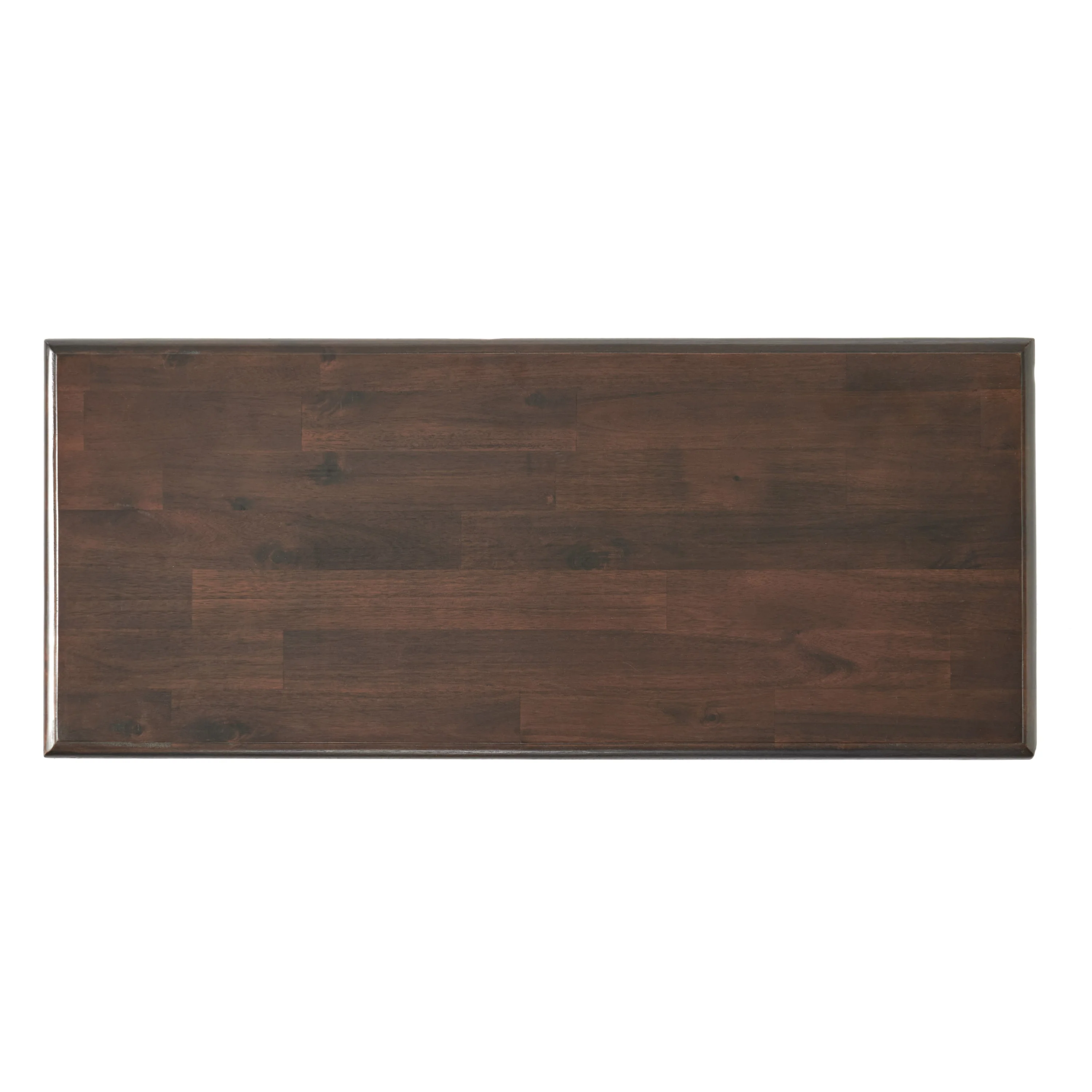 End Table in Brown Acacia Wood with Drawers - Image 12