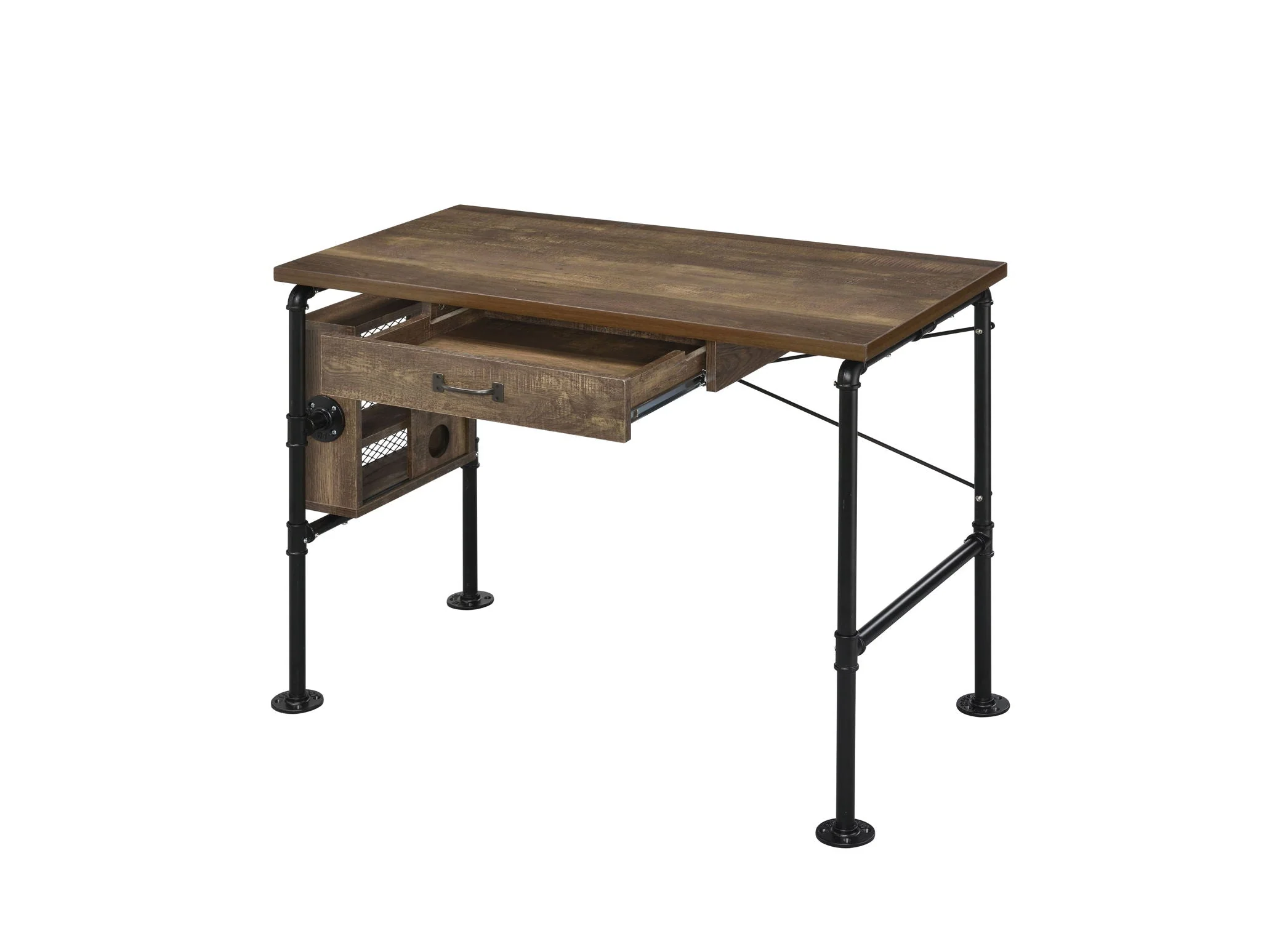 Endang - Writing Desk - Weathered Oak / Black - Image 4
