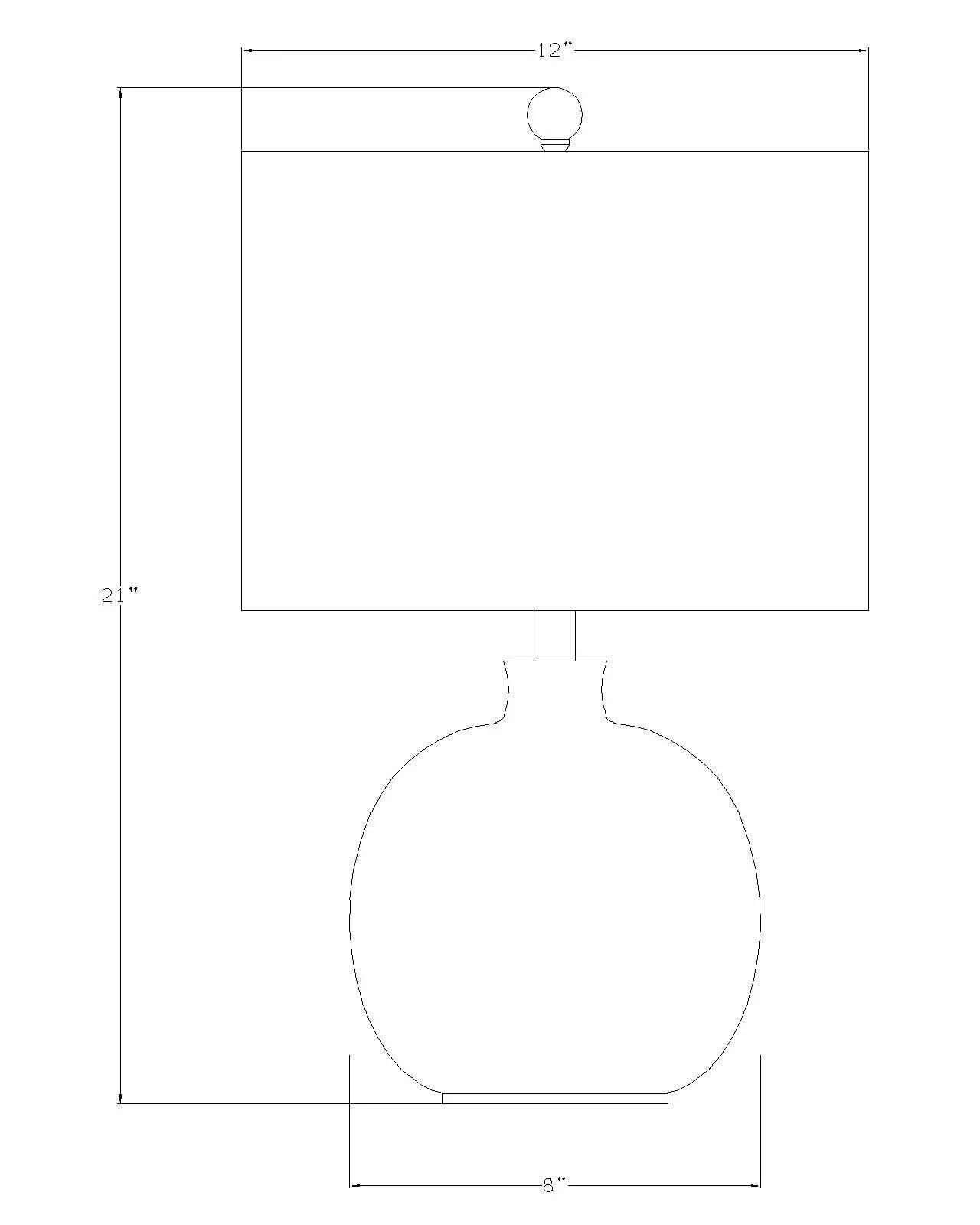 Enetai Glass White Table Lamp - Image 8