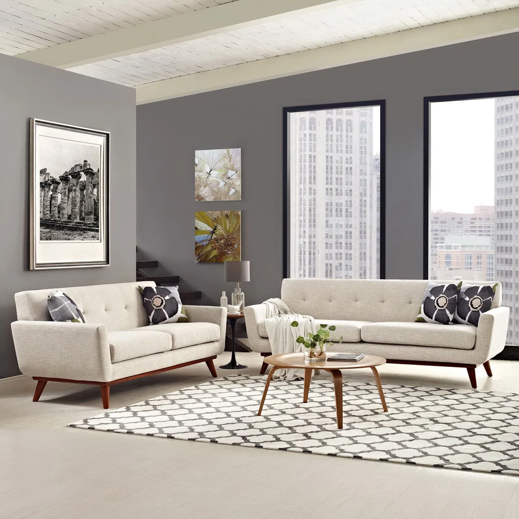 Engage Loveseat and Sofa Set of 2 by Modway - Image 6