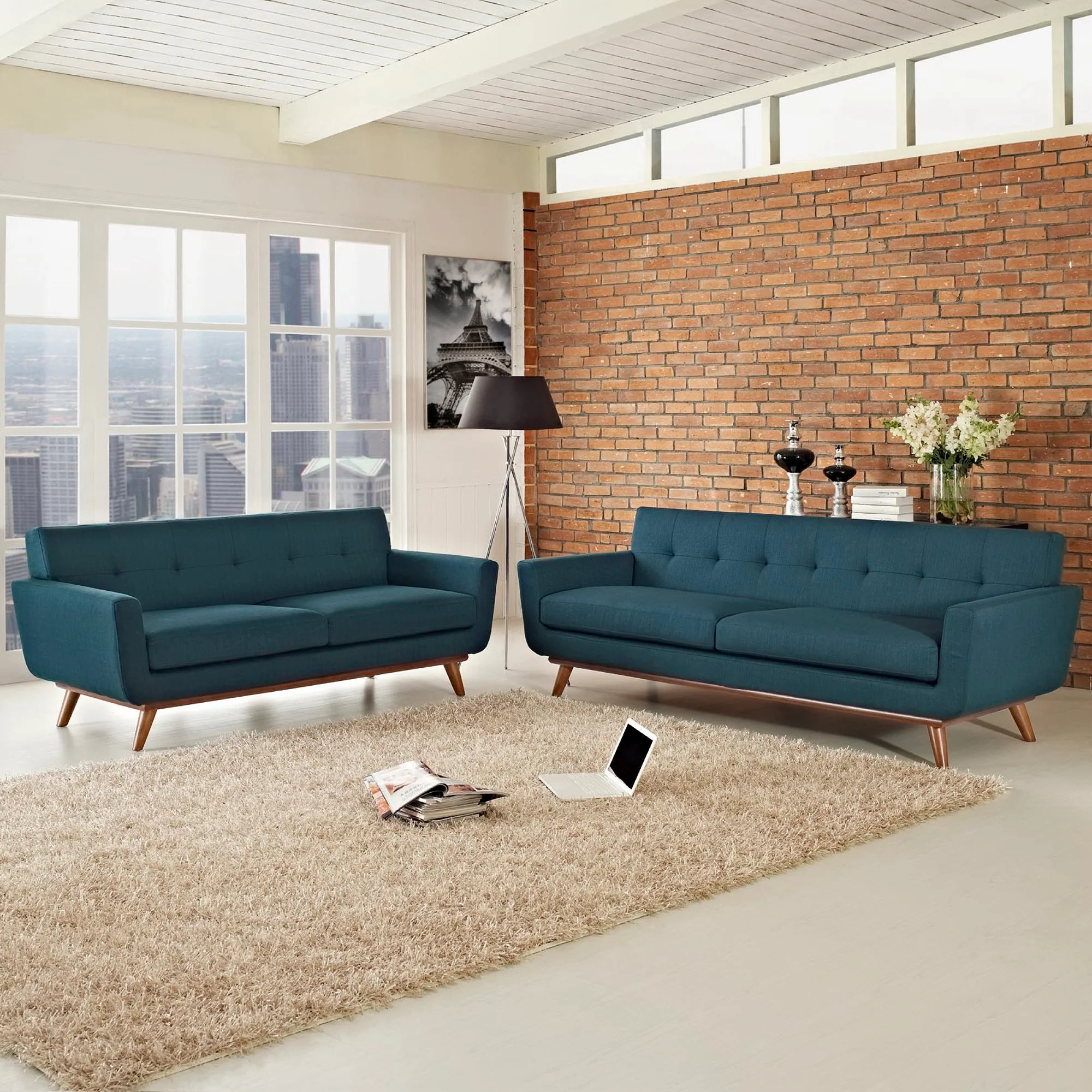 Engage Loveseat and Sofa Set of 2 by Modway - Image 8