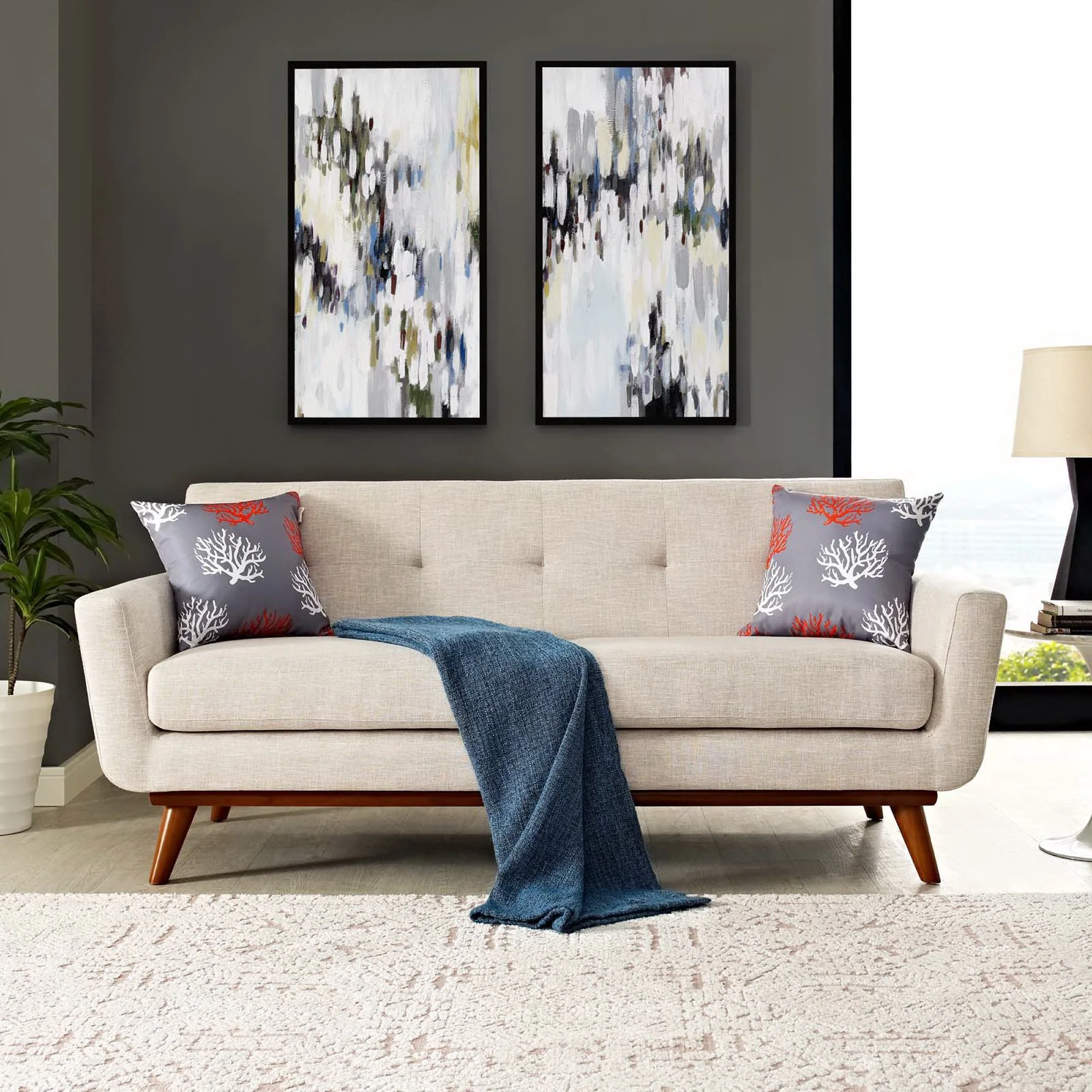 Engage Upholstered Fabric Loveseat by Modway - Image 5