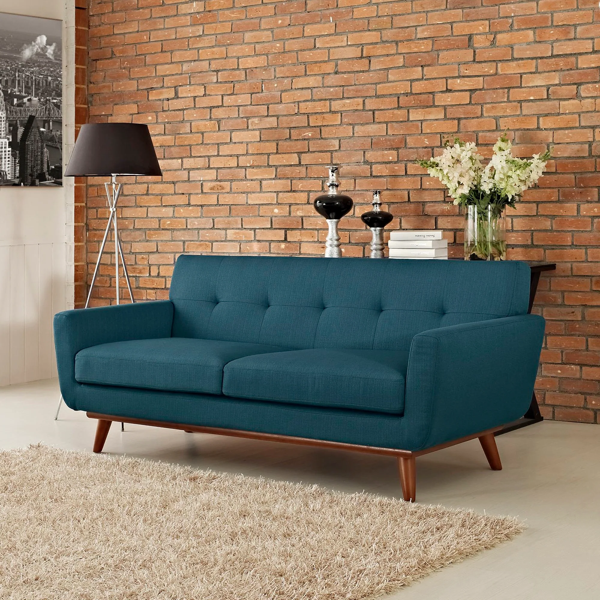 Engage Upholstered Fabric Loveseat by Modway - Image 6