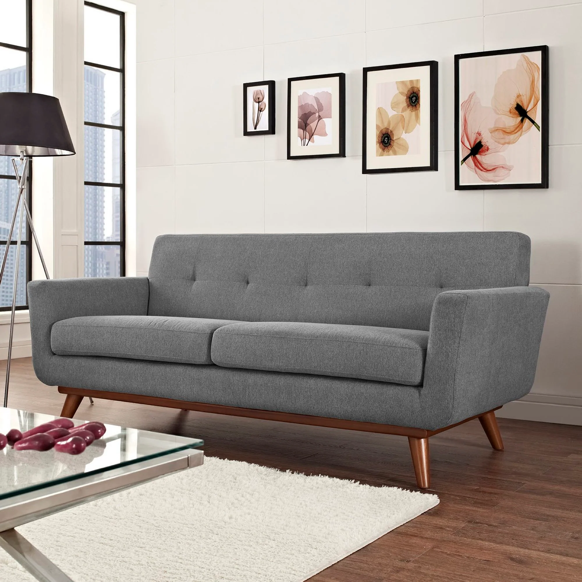 Engage Upholstered Fabric Loveseat by Modway - Image 7