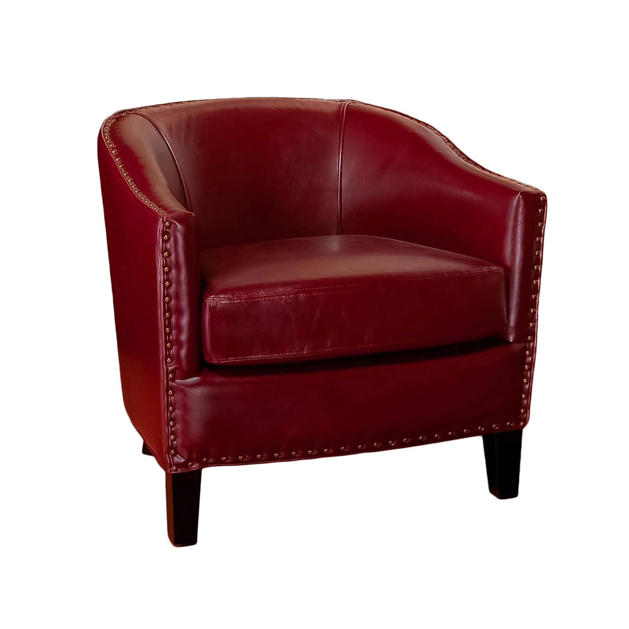 Enigmatica Upholstered Club Chair with Nailhead Trim - Image 2