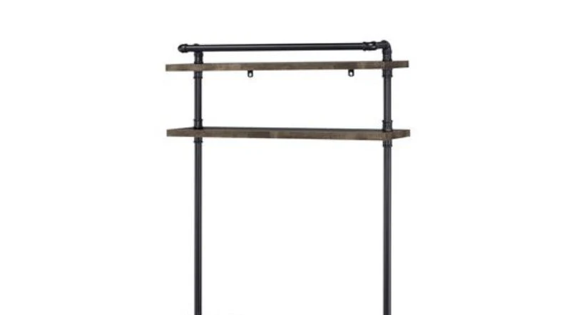 Ensata - Rustic Writing Desk - Black / Oak - Image 2